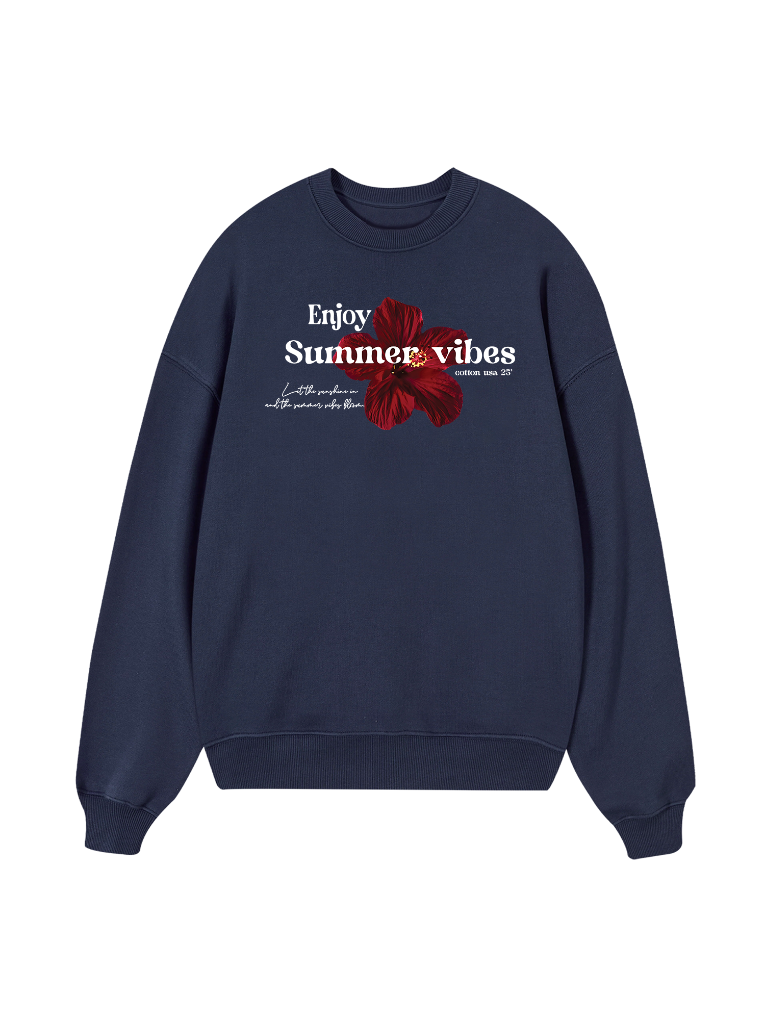 Floral Enjoy Summer  Sweater
