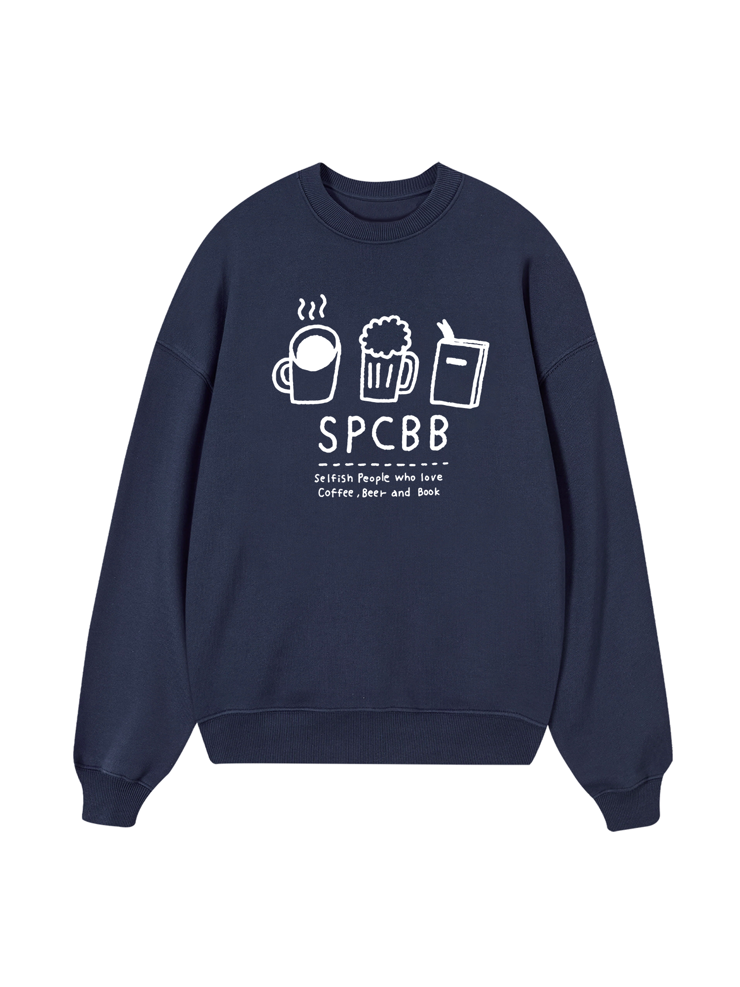 Selfish People Who Love Coffee Beer And Book Sweater
