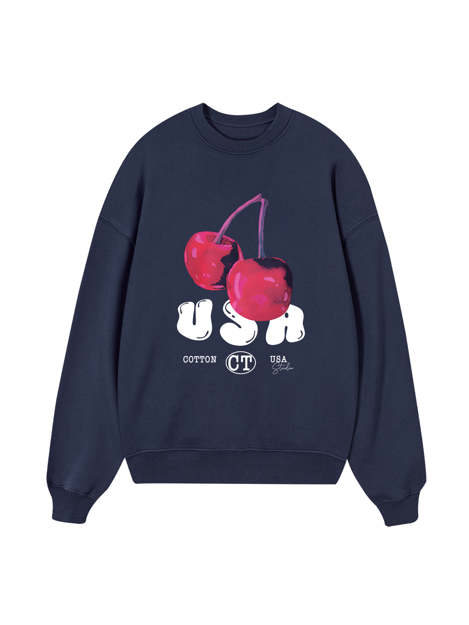 Tropical Purple Cherry Sweater