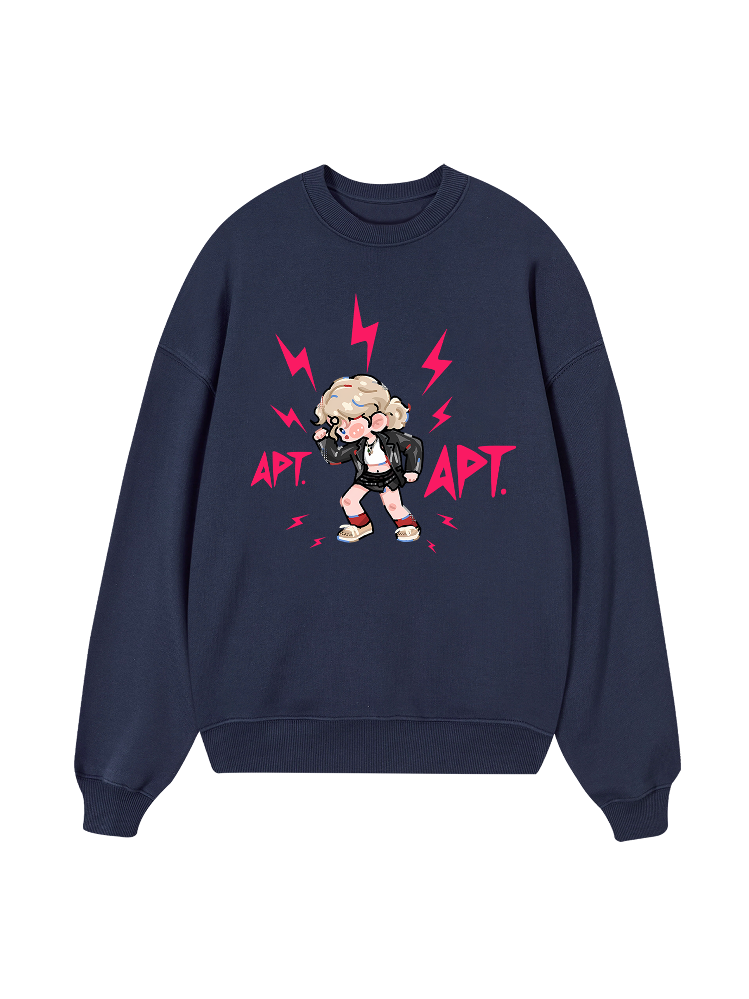 Black Pink Cute APT Sweater