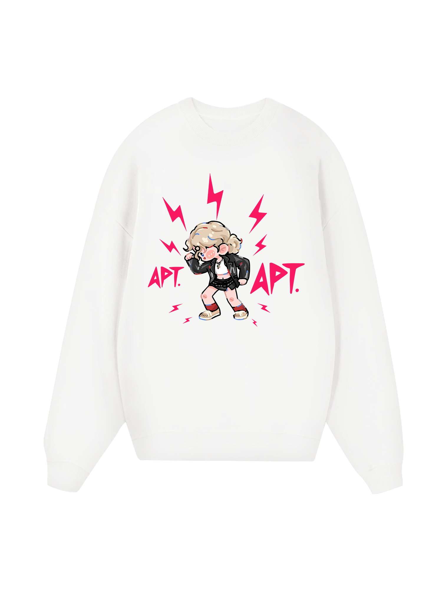 Black Pink Cute APT Sweater