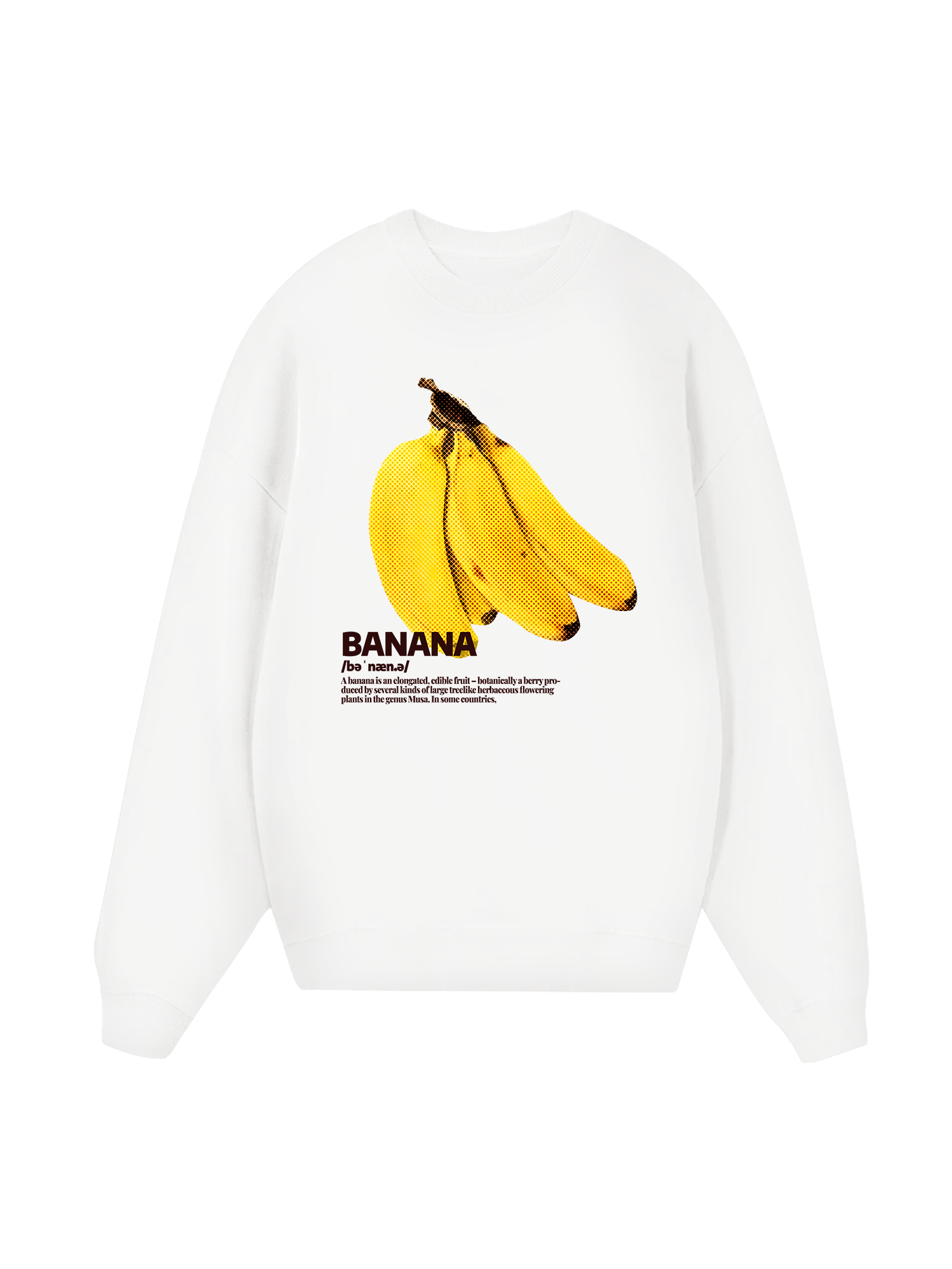 Tropical Banana Retro Sweater