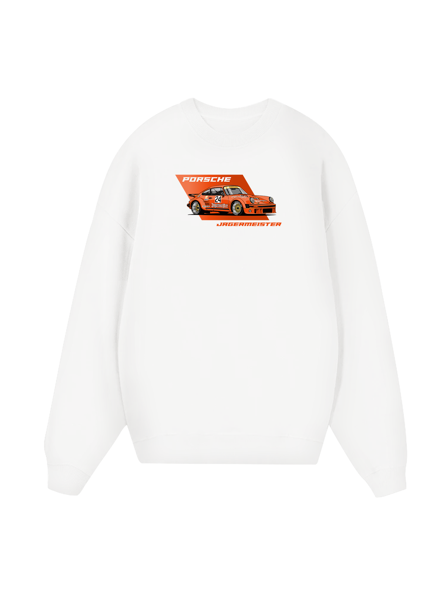 Porsche Flamboyant Orange Jagermeister Sweater