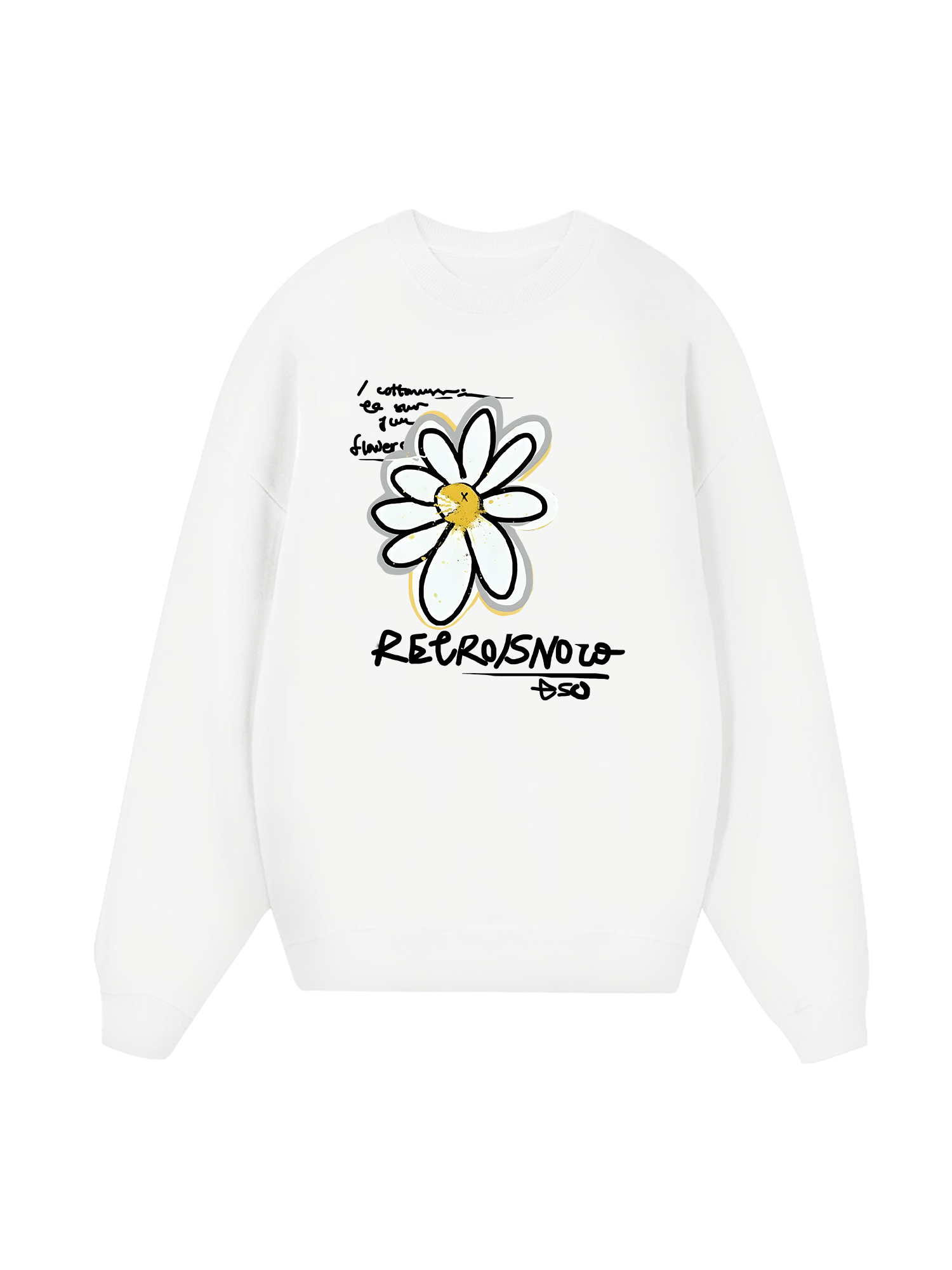 Cotton Usa Daisy Flower Sweater