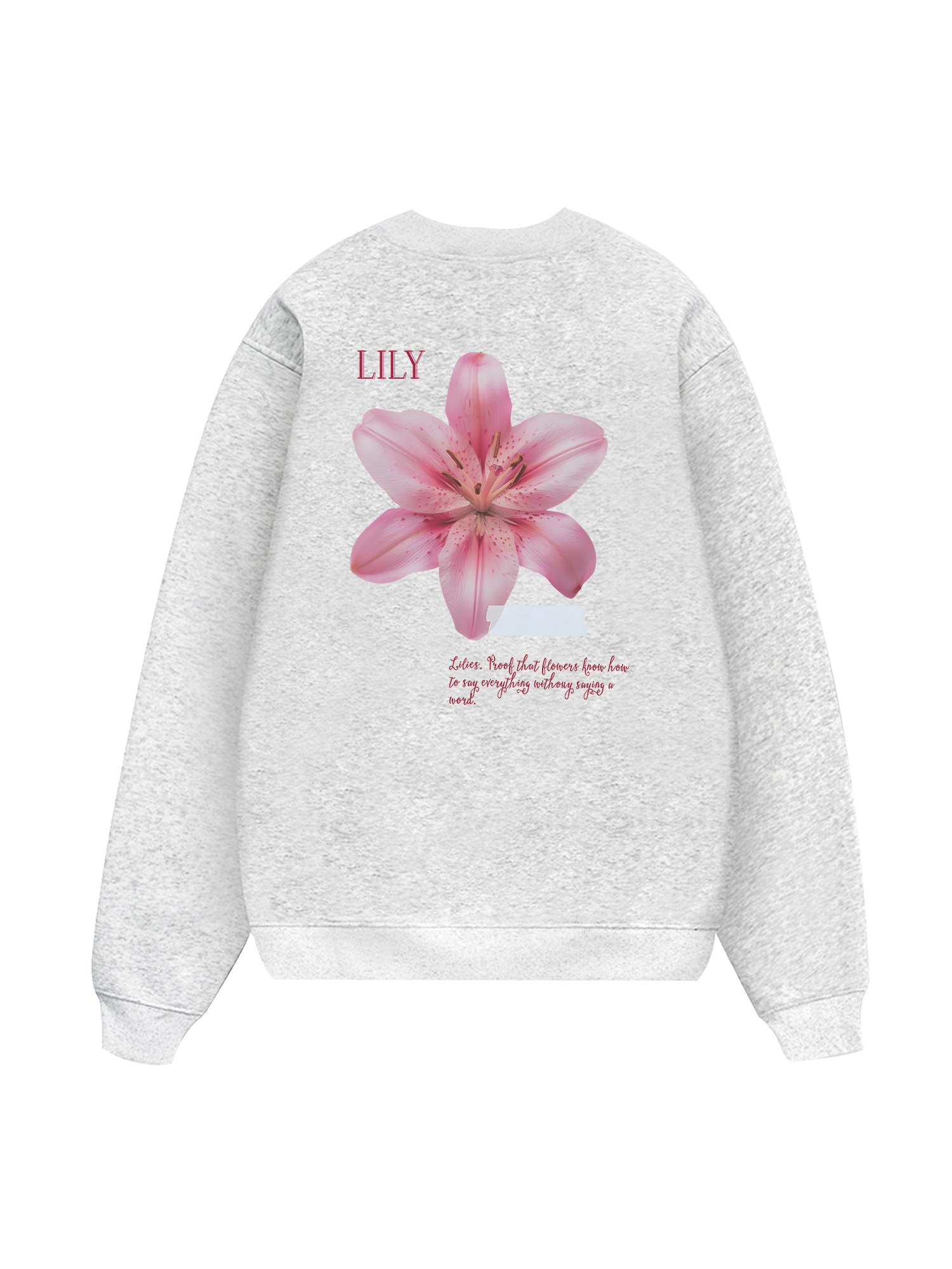 Floral Lily_s language Sweater