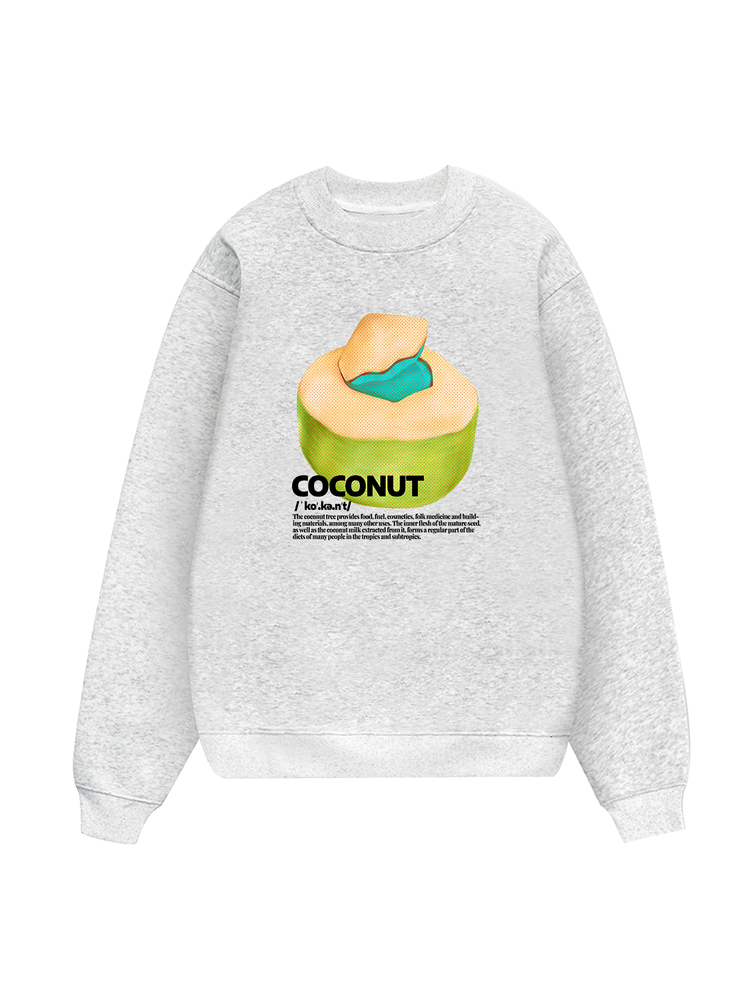 Tropical Coconut Retro Sweater
