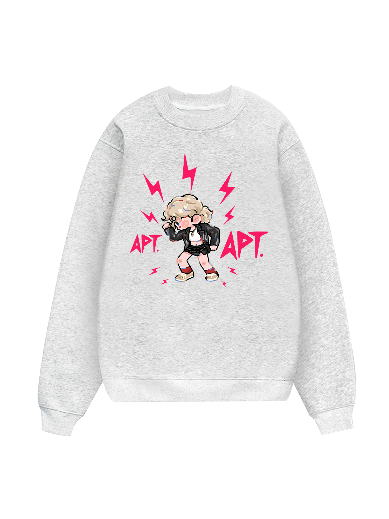 Black Pink Cute APT Sweater