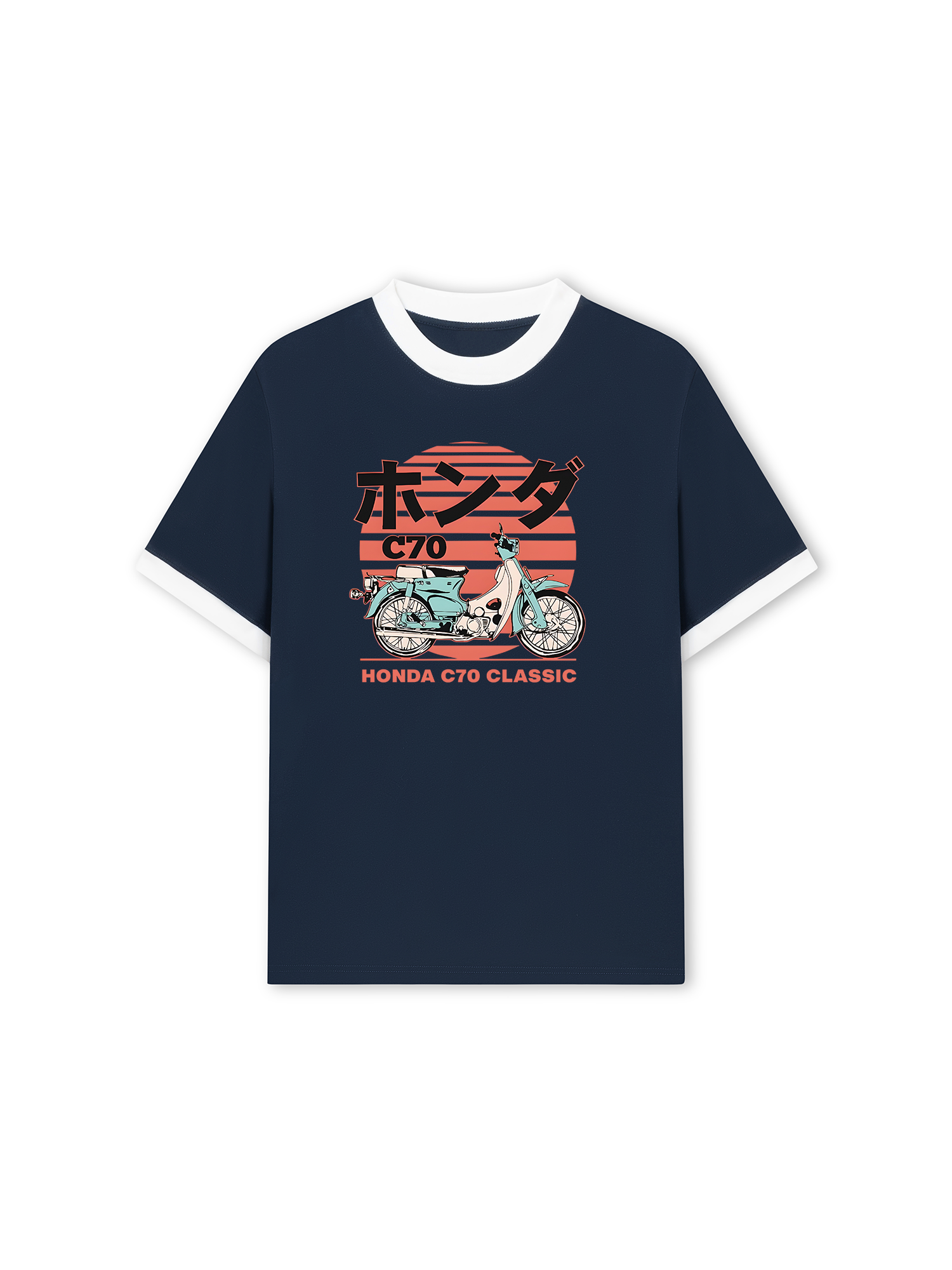 Áo Thun Ringer Relaxed Fit Honda C70 CLASSIC