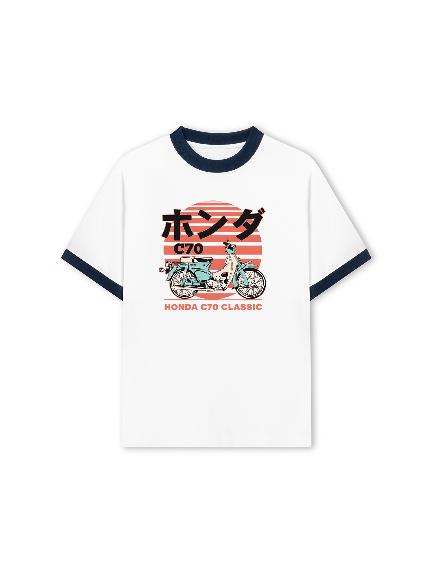 Áo Thun Ringer Relaxed Fit Honda C70 CLASSIC