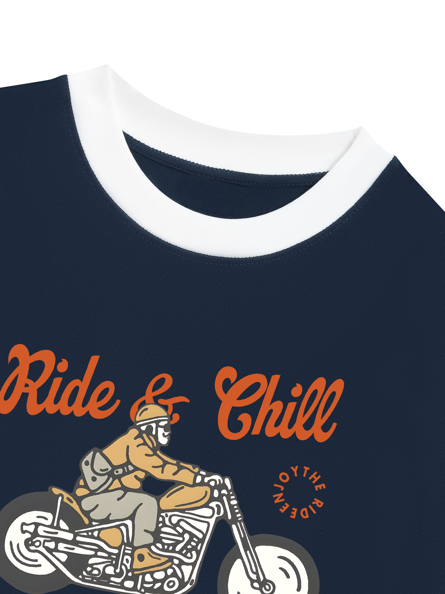Áo Thun Ringer Relaxed Fit Ride & Chill
