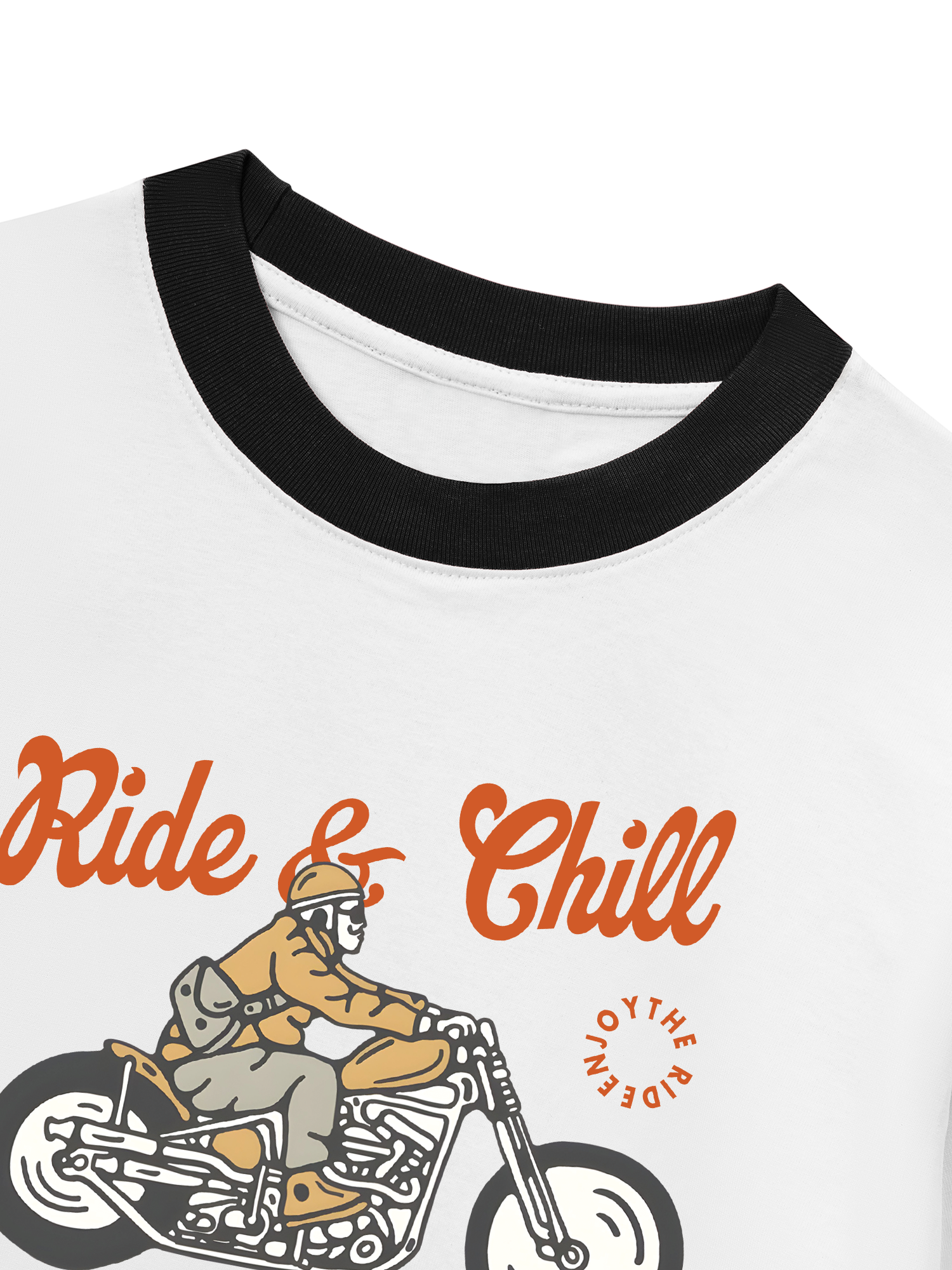Áo Thun Ringer Relaxed Fit Ride & Chill