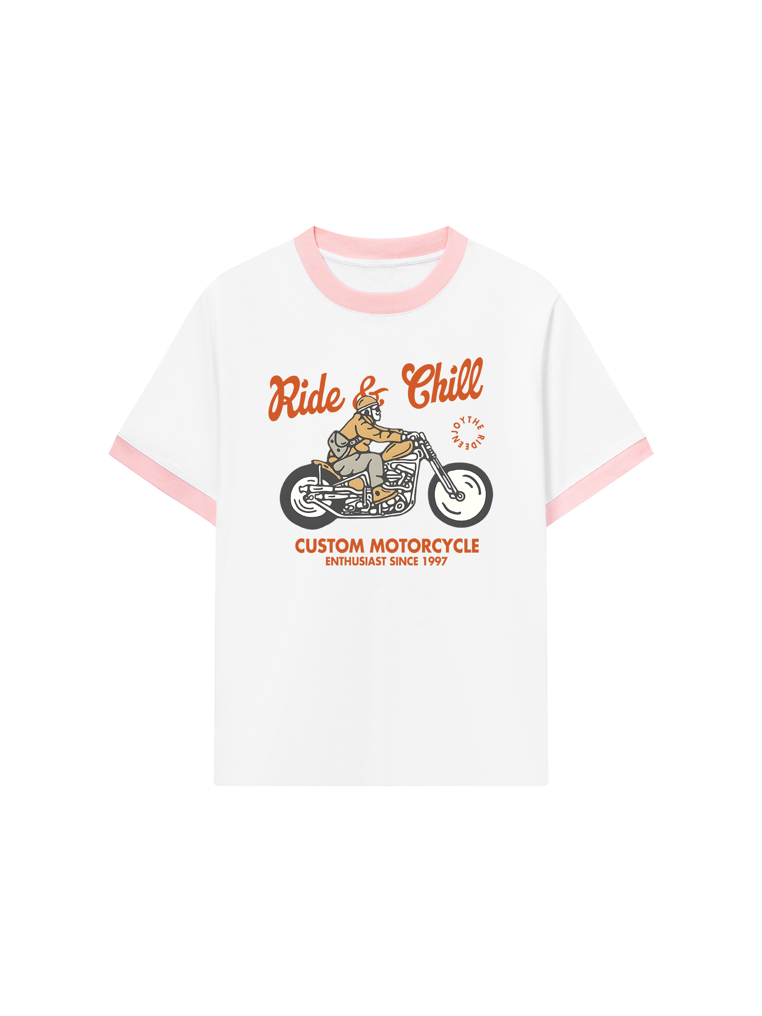 Áo Thun Ringer Relaxed Fit Ride & Chill