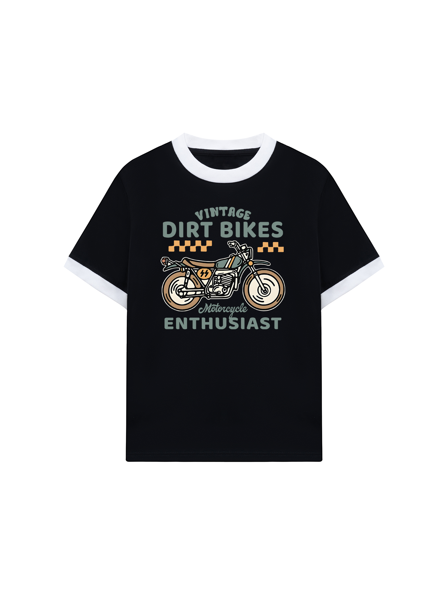 Áo Thun Ringer Relaxed Fit Vintage Dirt Bike