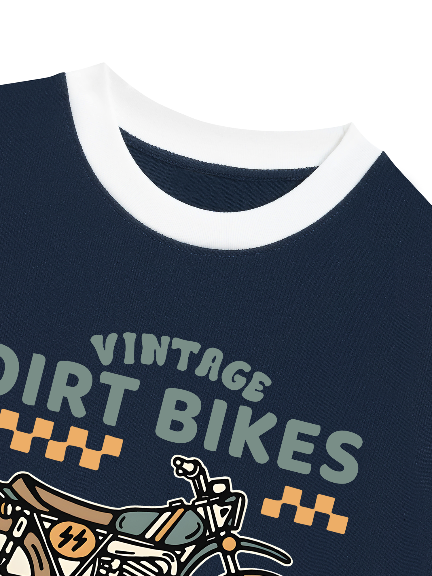 Áo Thun Ringer Relaxed Fit Vintage Dirt Bike