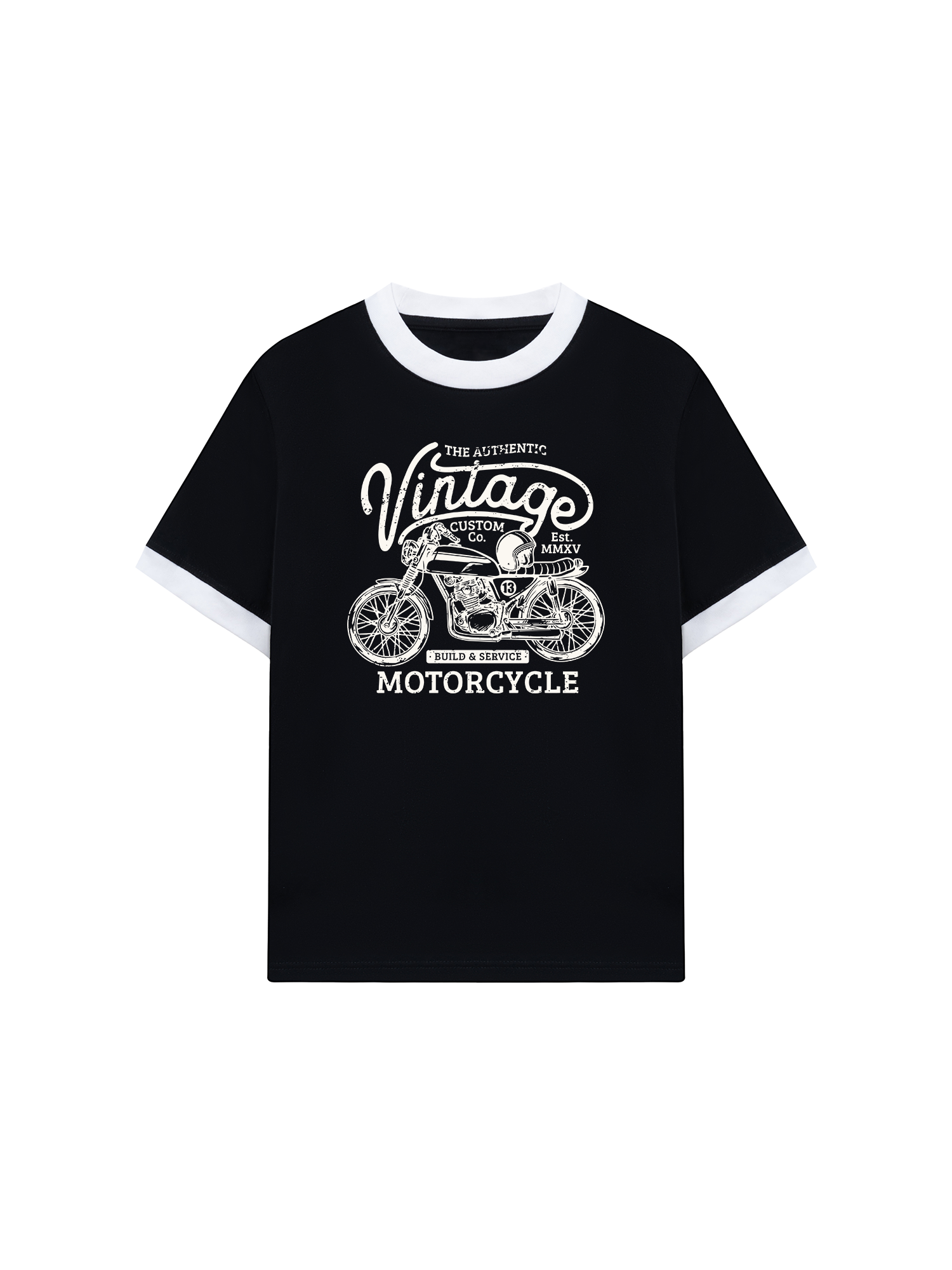 Áo Thun Ringer Relaxed Fit The Authenic Motorcycle