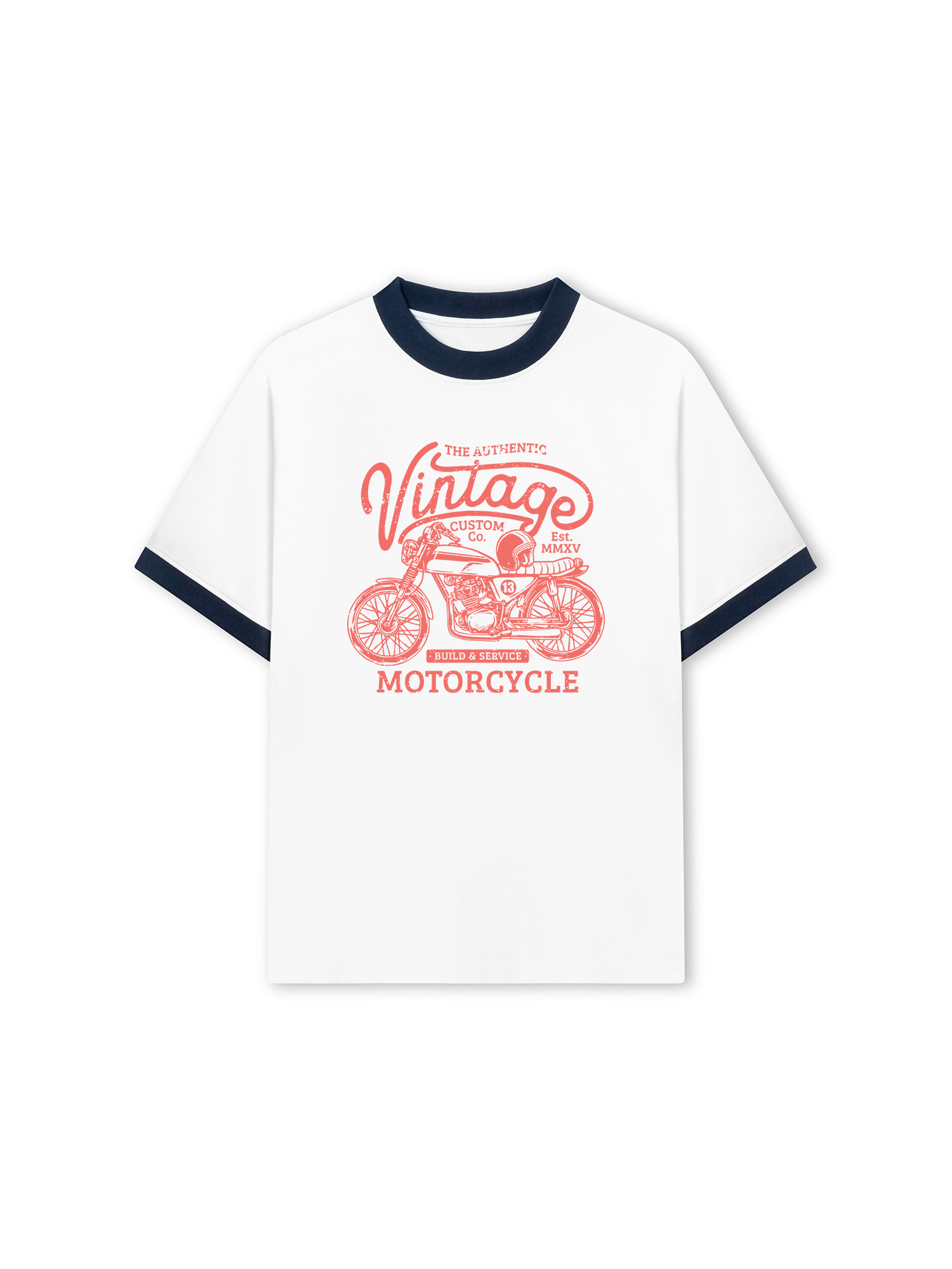Áo Thun Ringer Relaxed Fit The Authenic Motorcycle