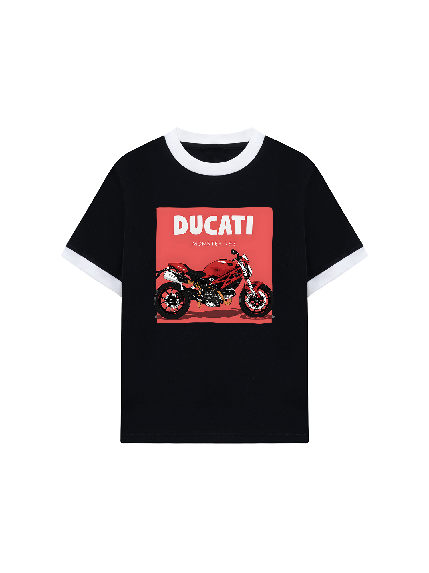 Áo Thun Ringer Relaxed Fit Ducati Monster 796