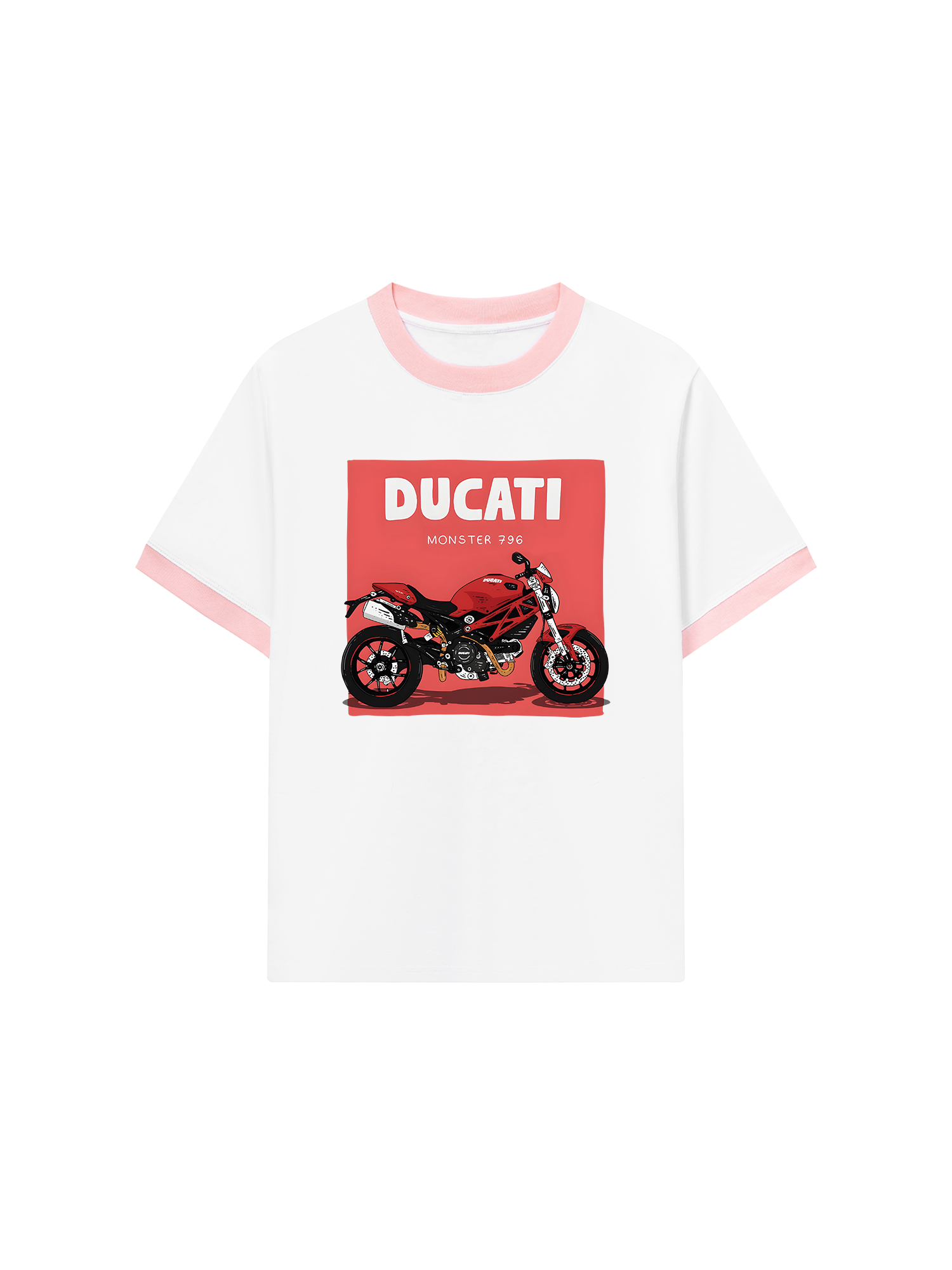 Áo Thun Ringer Relaxed Fit Ducati Monster 796
