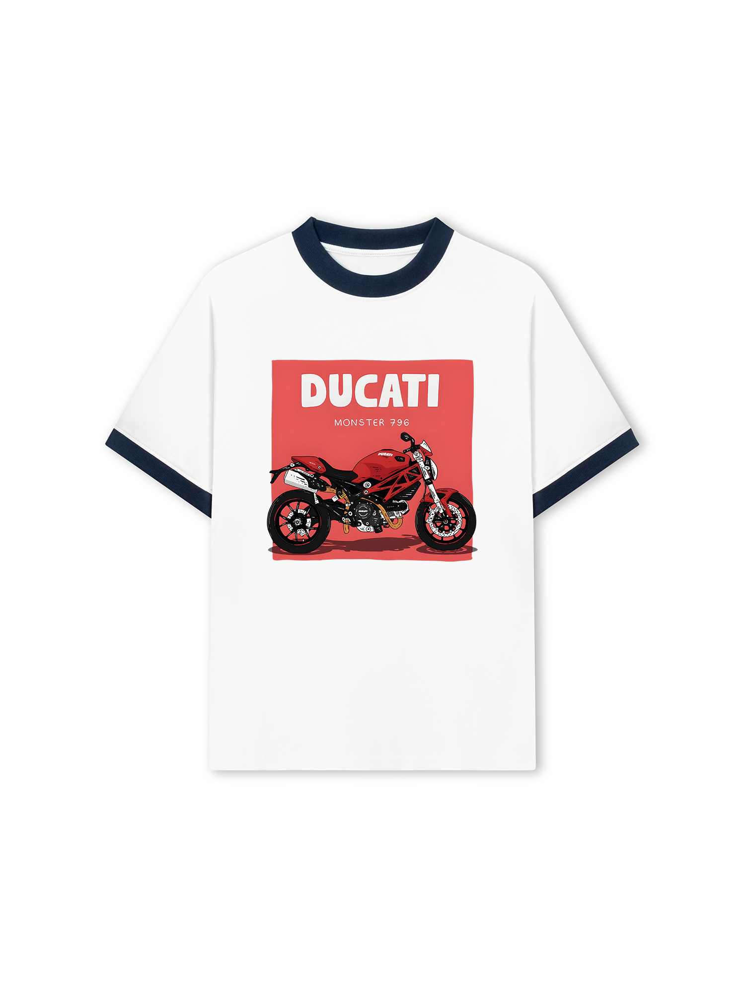 Áo Thun Ringer Relaxed Fit Ducati Monster 796