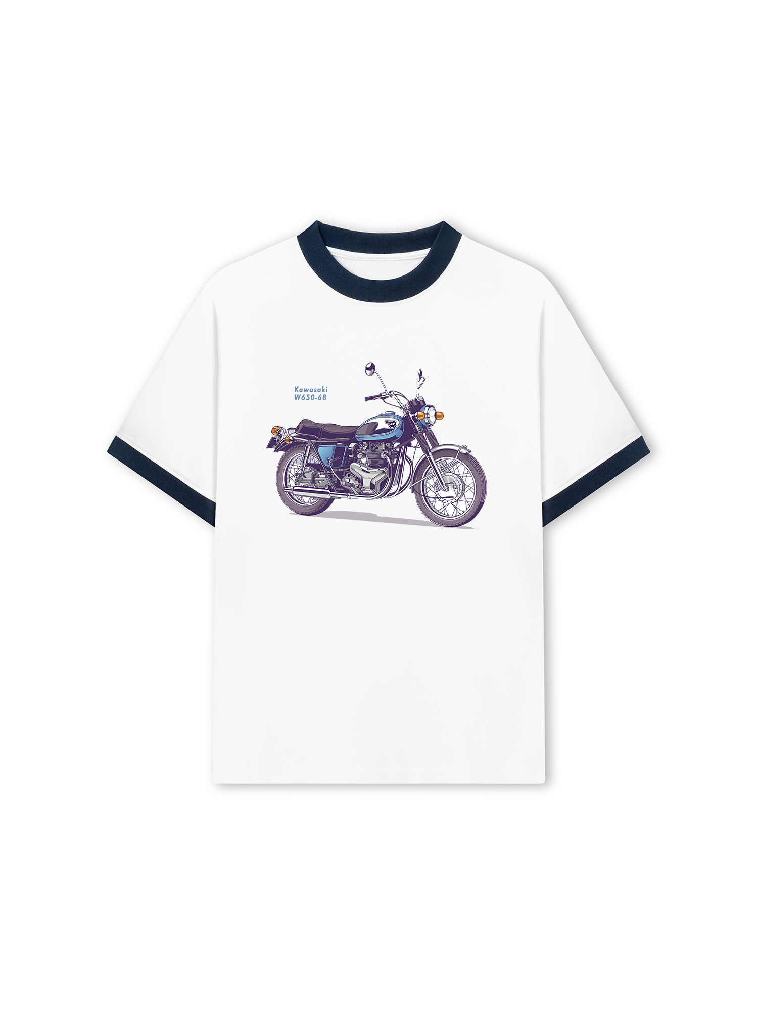 Áo Thun Ringer Relaxed Fit Kawasaki W650-68