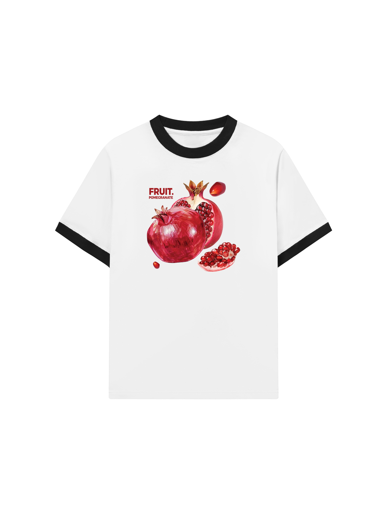 Áo Thun Ringer Relaxed Fit Tropical Pomegranate