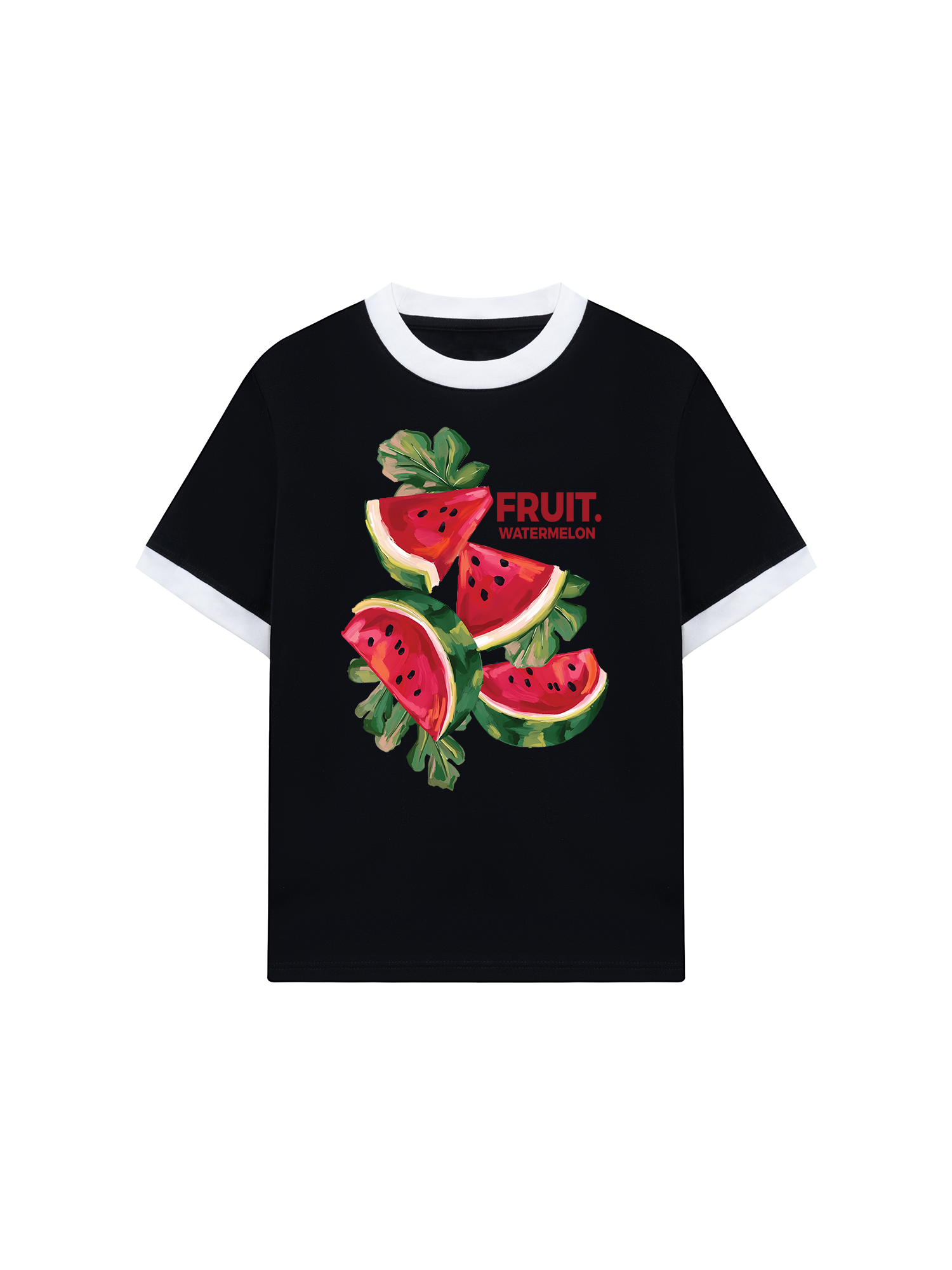 Áo Thun Ringer Relaxed Fit Tropical Watermelon