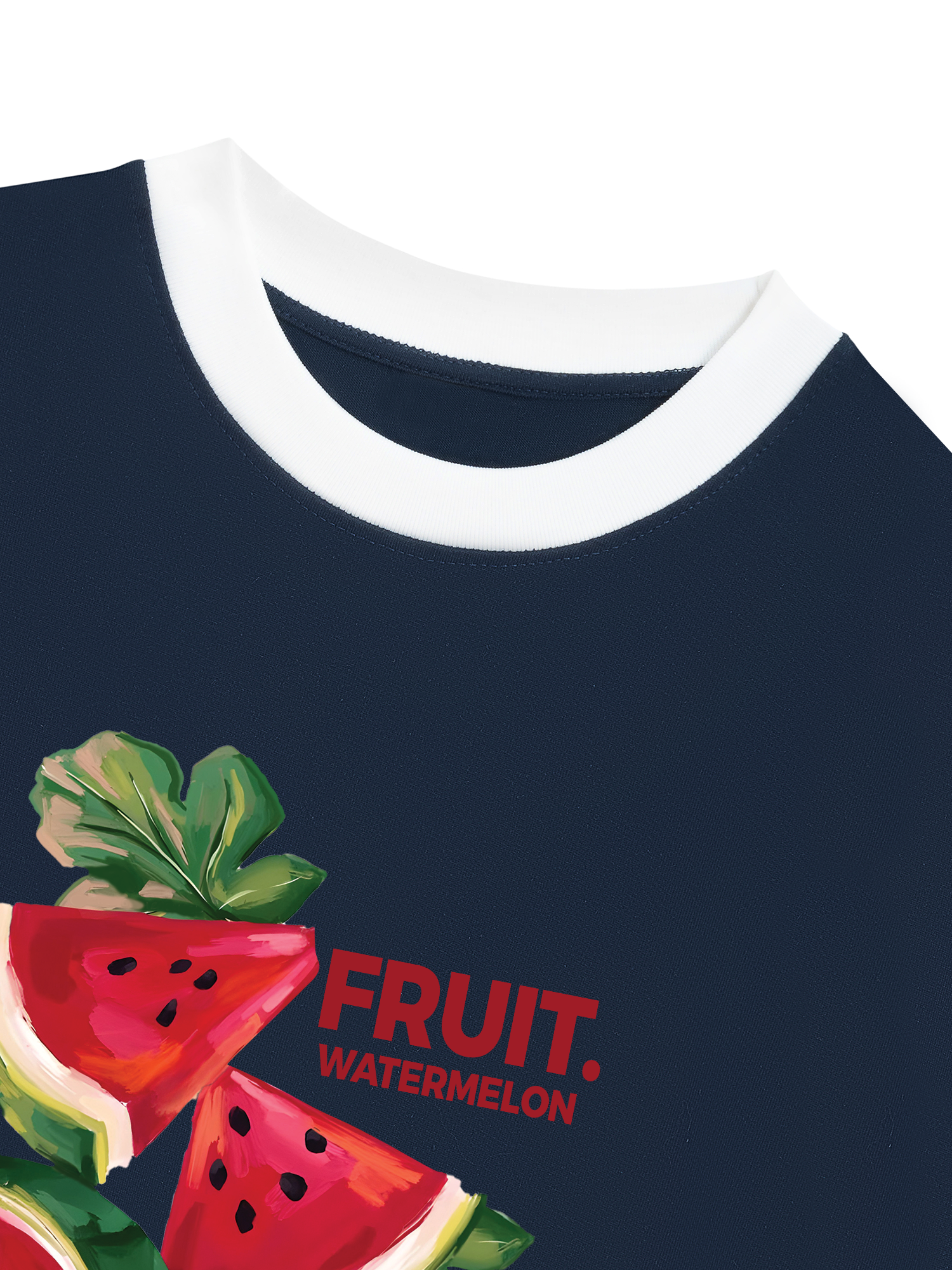 Áo Thun Ringer Relaxed Fit Tropical Watermelon
