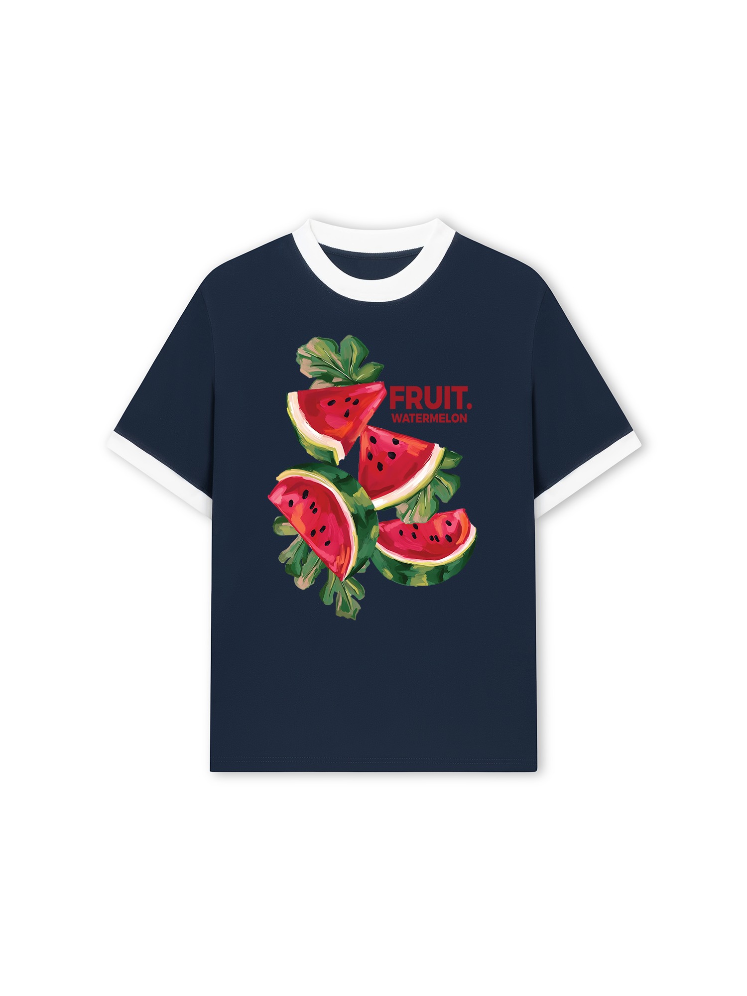 Áo Thun Ringer Relaxed Fit Tropical Watermelon