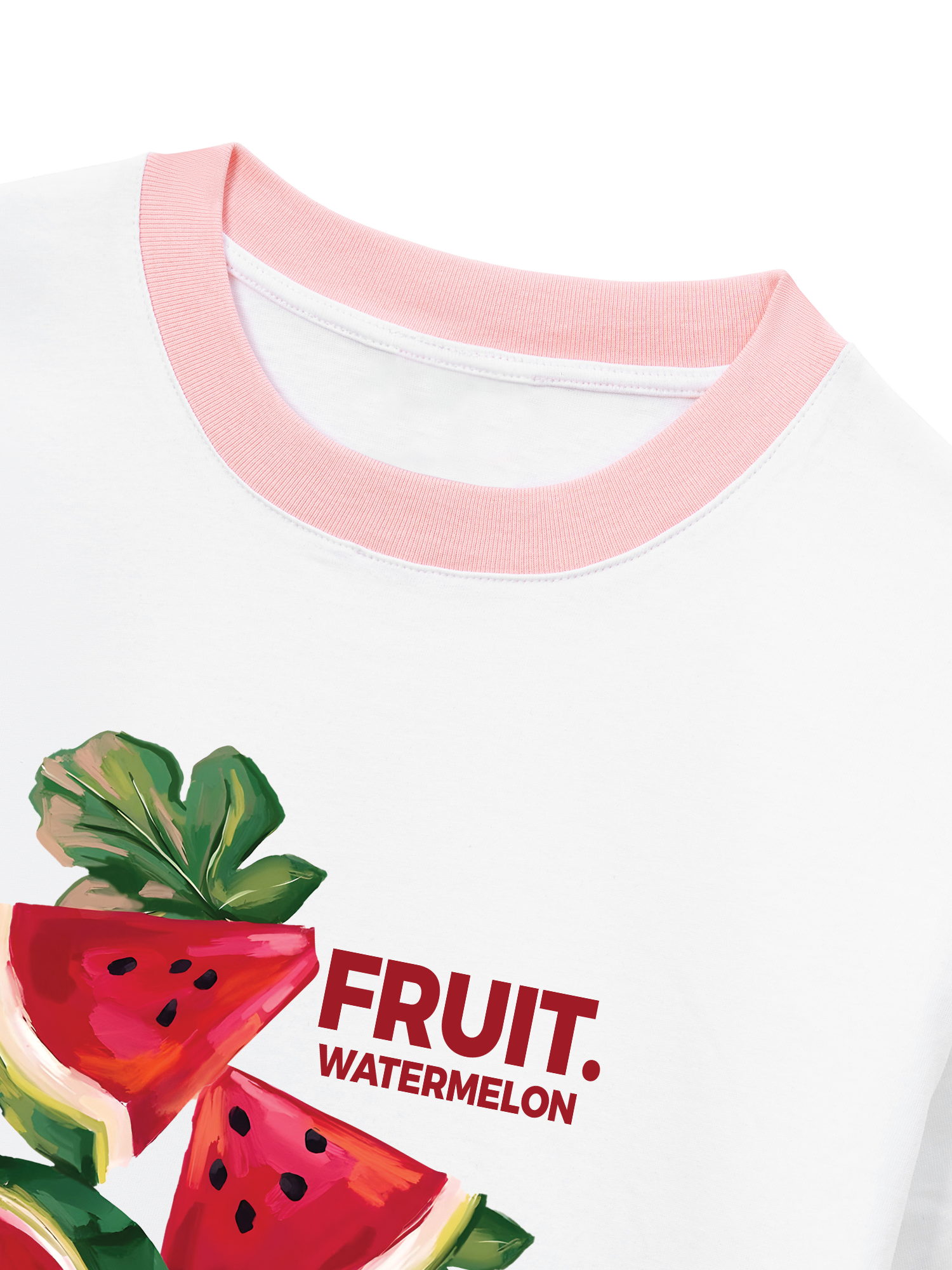 Áo Thun Ringer Relaxed Fit Tropical Watermelon