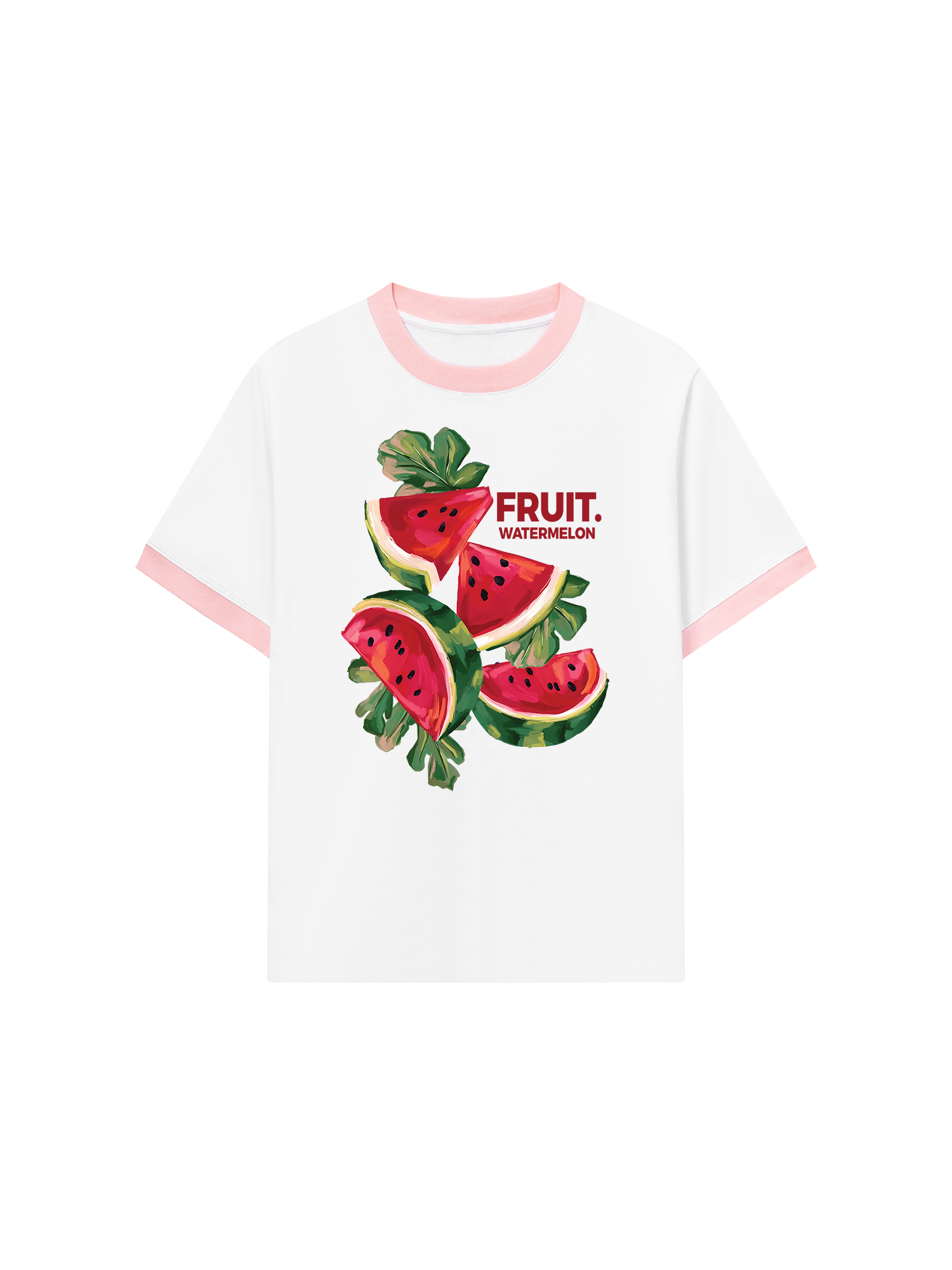 Áo Thun Ringer Relaxed Fit Tropical Watermelon