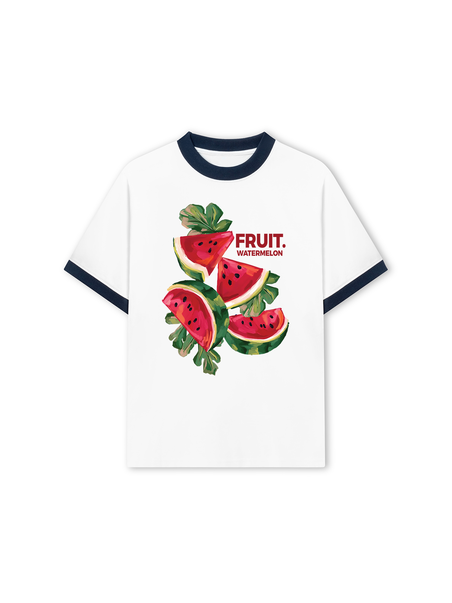 Áo Thun Ringer Relaxed Fit Tropical Watermelon