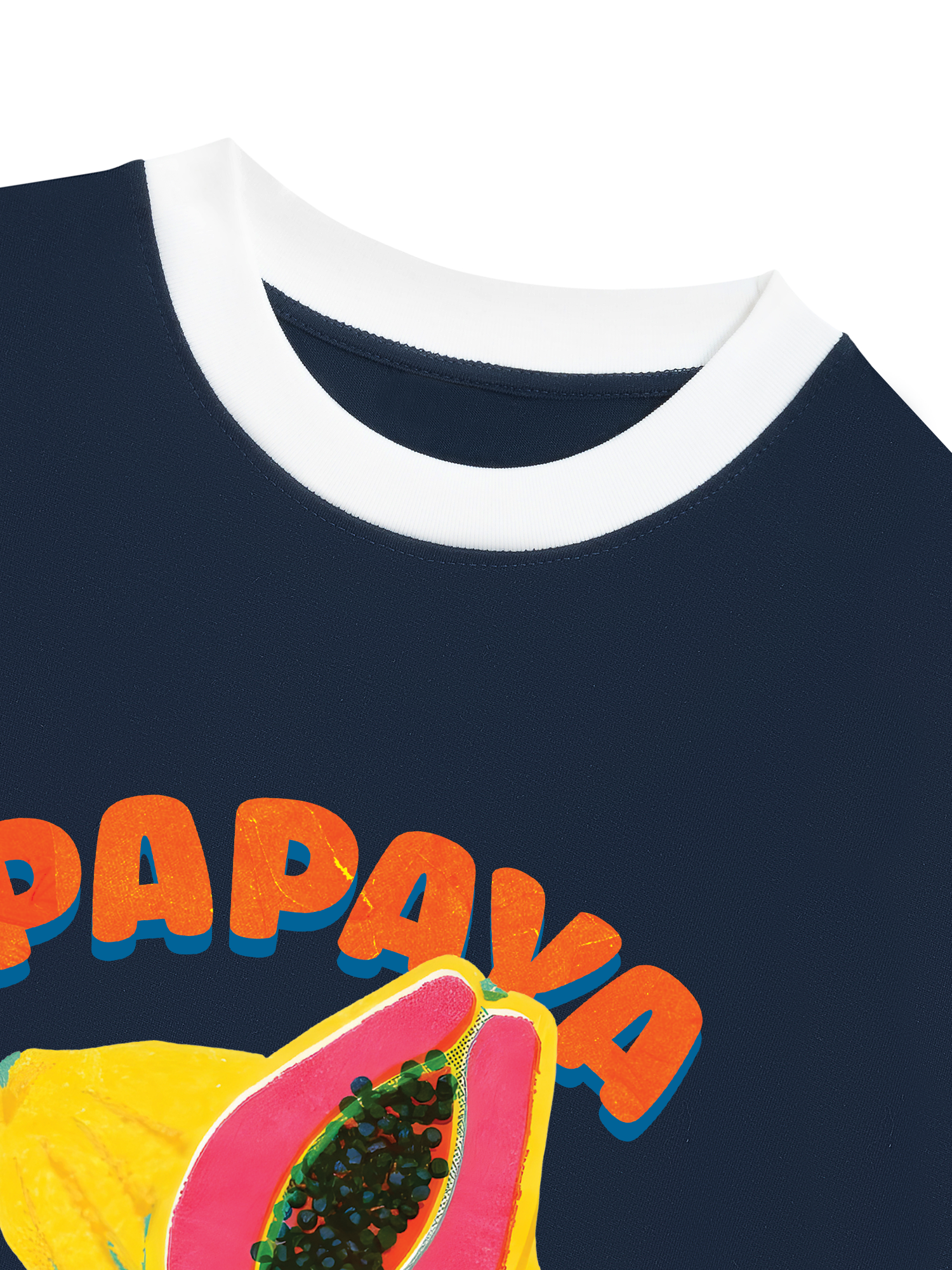 Áo Thun Ringer Relaxed Fit Tropical Papaya