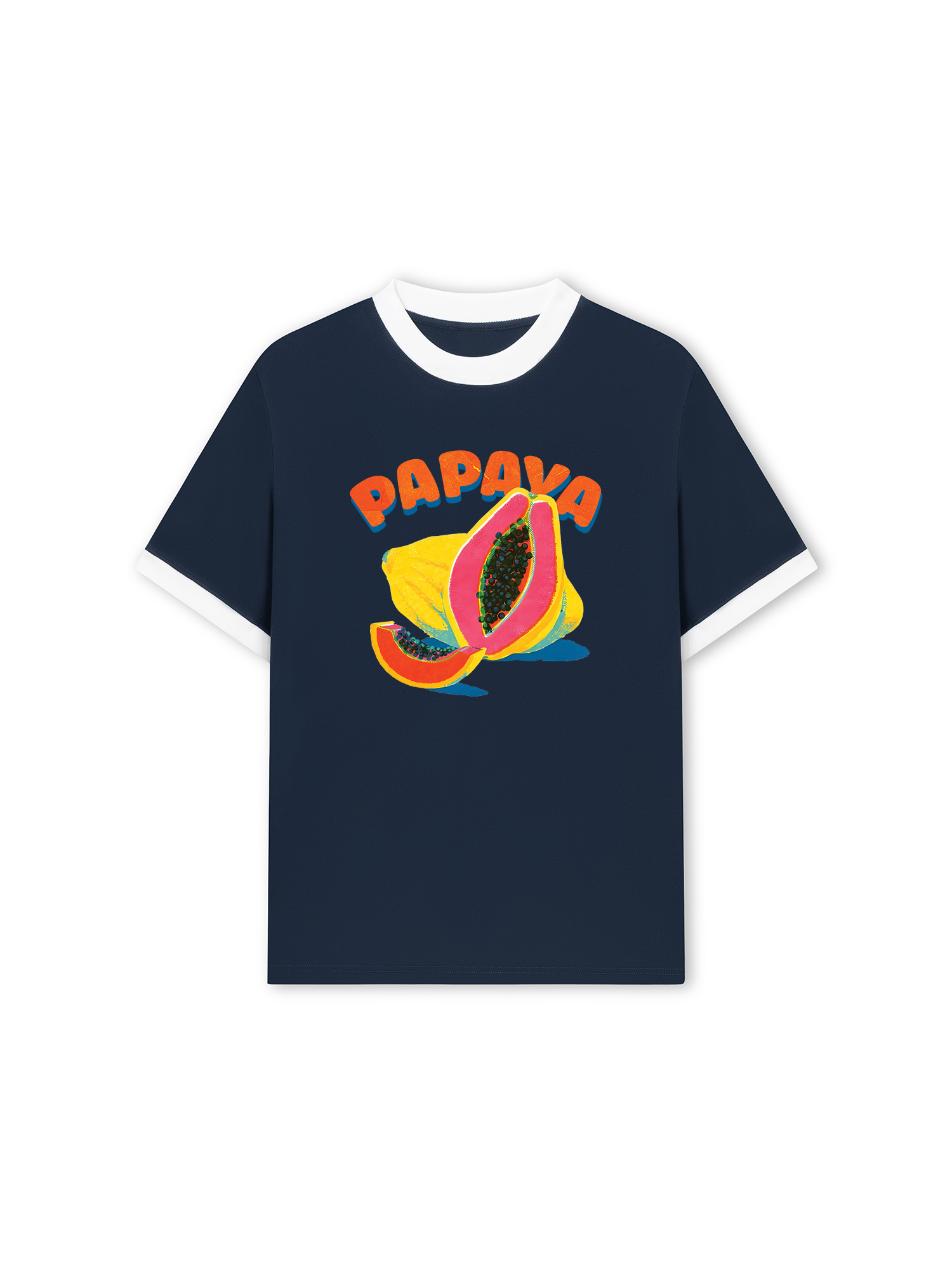 Áo Thun Ringer Relaxed Fit Tropical Papaya
