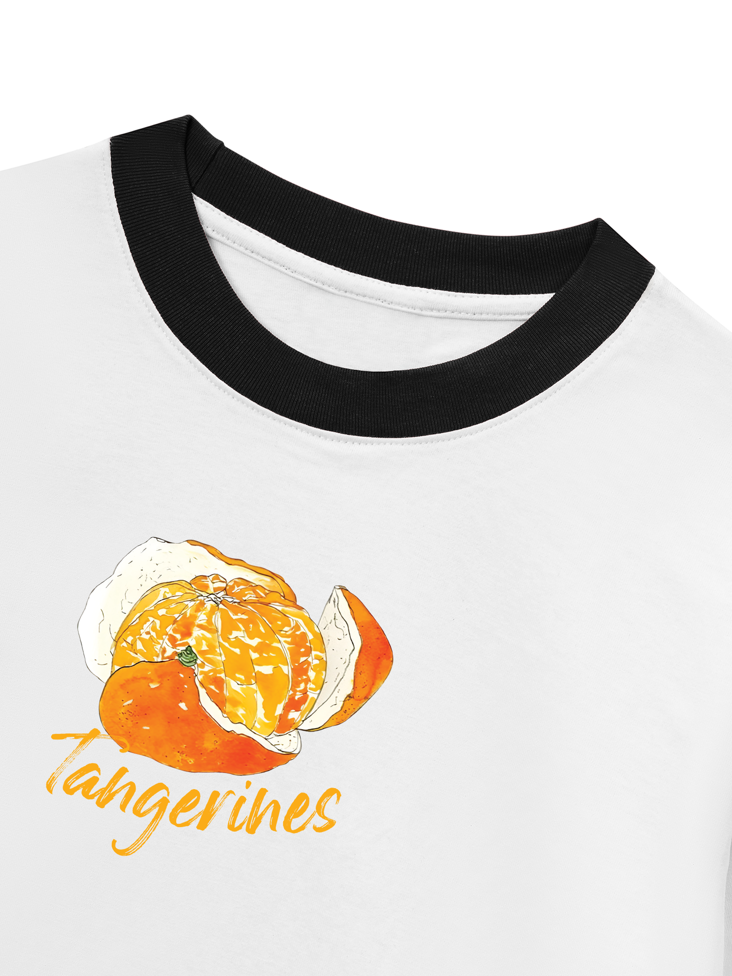 Áo Thun Ringer Relaxed Fit When Life Gives You Tanerines