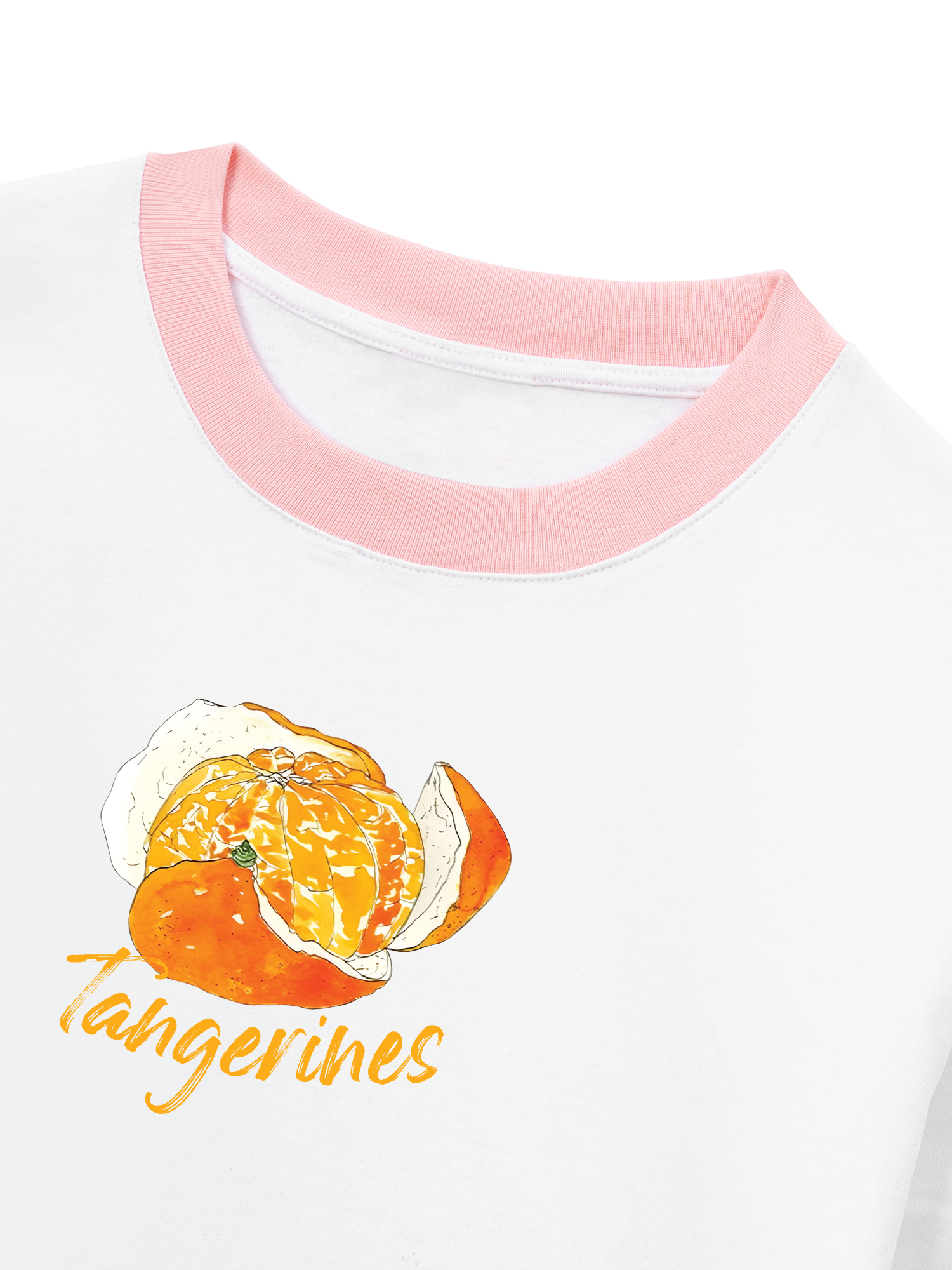 Áo Thun Ringer Relaxed Fit When Life Gives You Tanerines