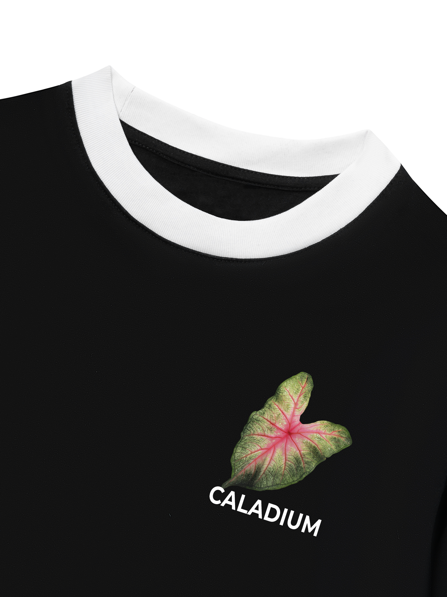 Áo Thun Ringer Relaxed Fit Tropical Leaf