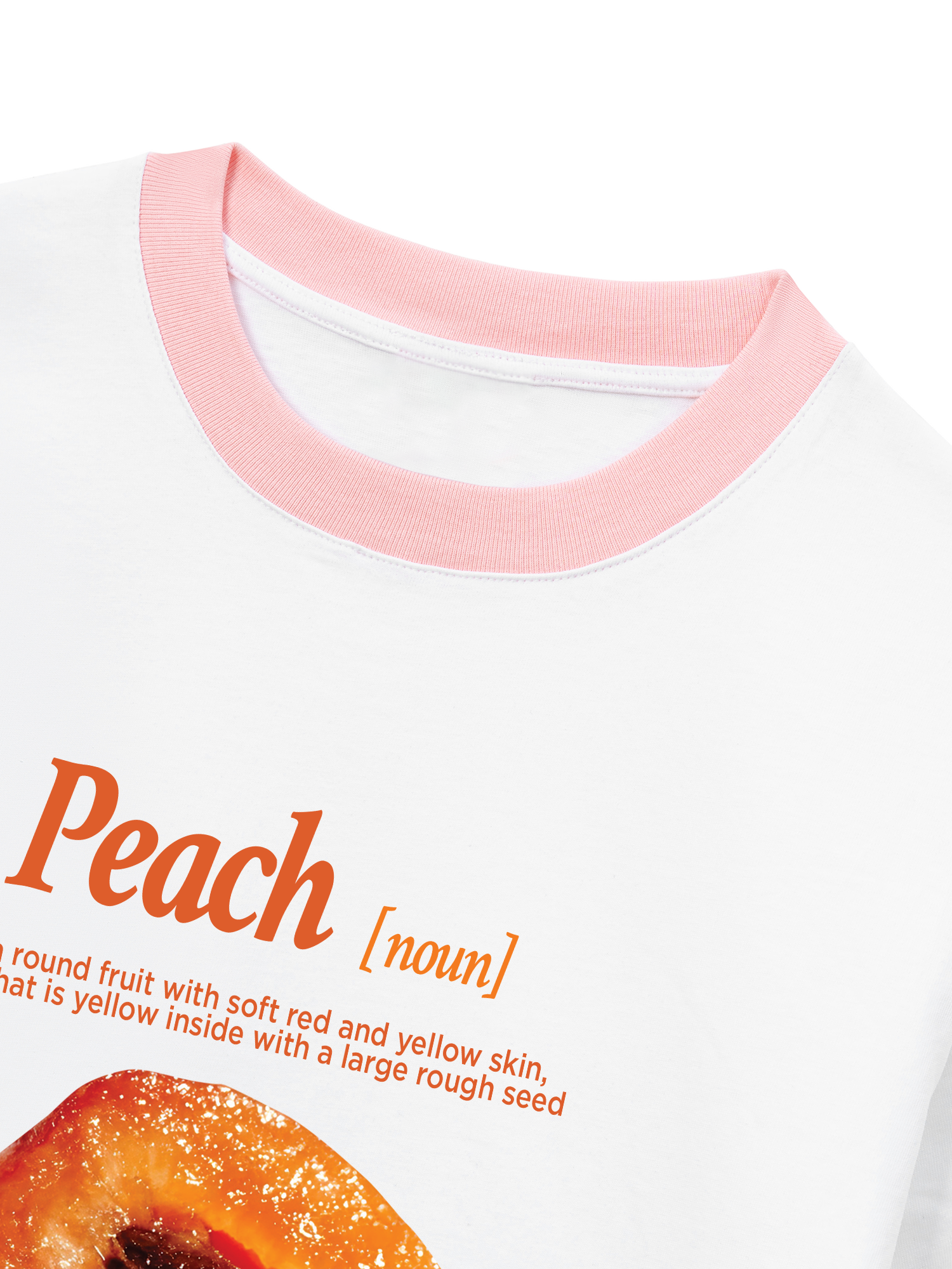 Áo Thun Ringer Relaxed Fit Tropical Peach