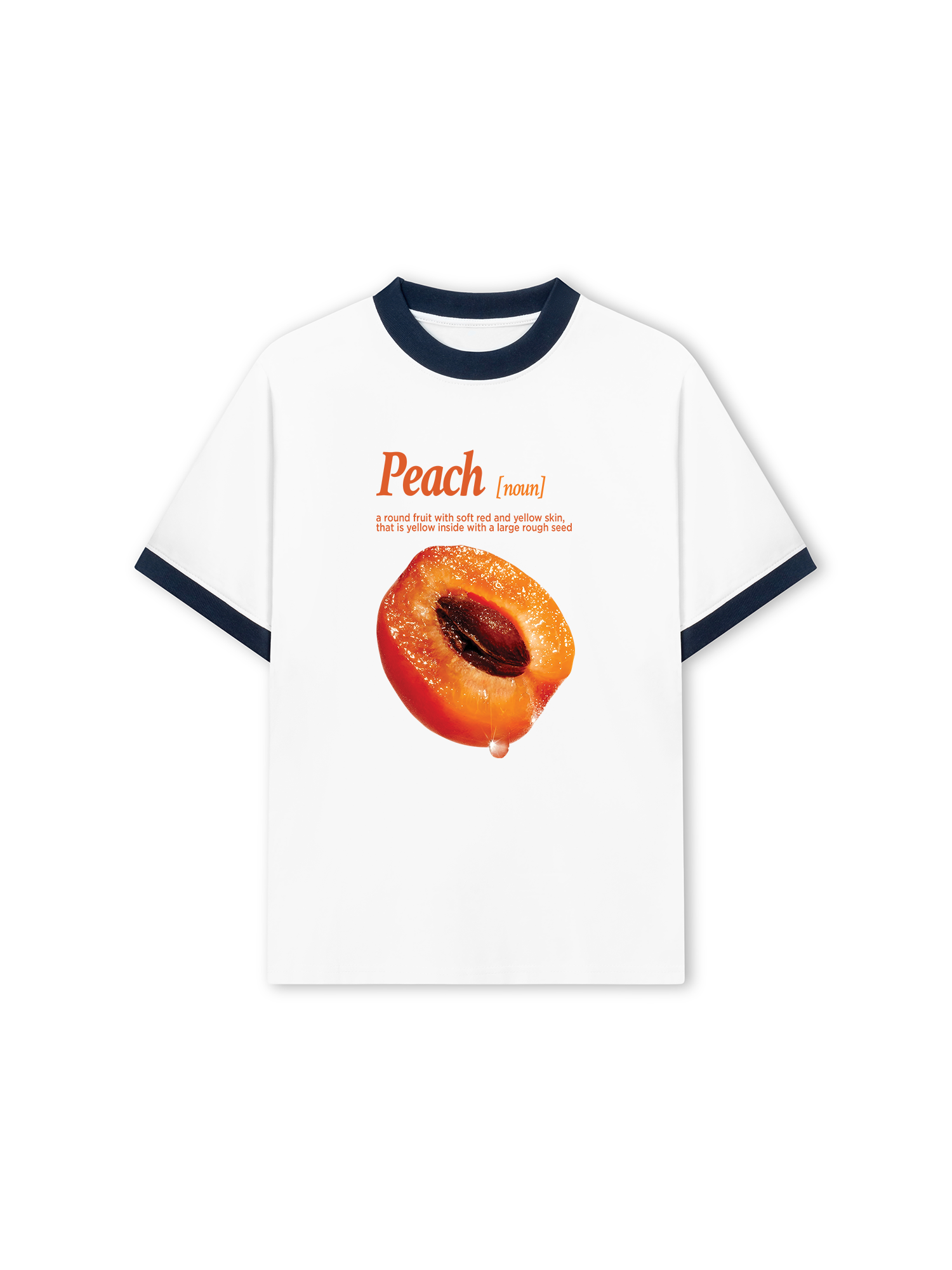 Áo Thun Ringer Relaxed Fit Tropical Peach