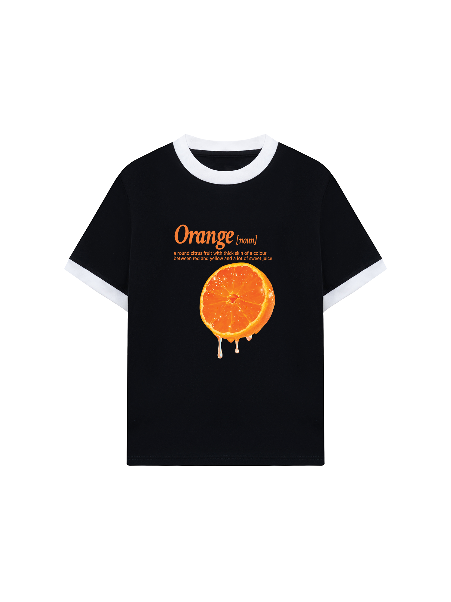 Áo Thun Ringer Relaxed Fit Tropical Orange