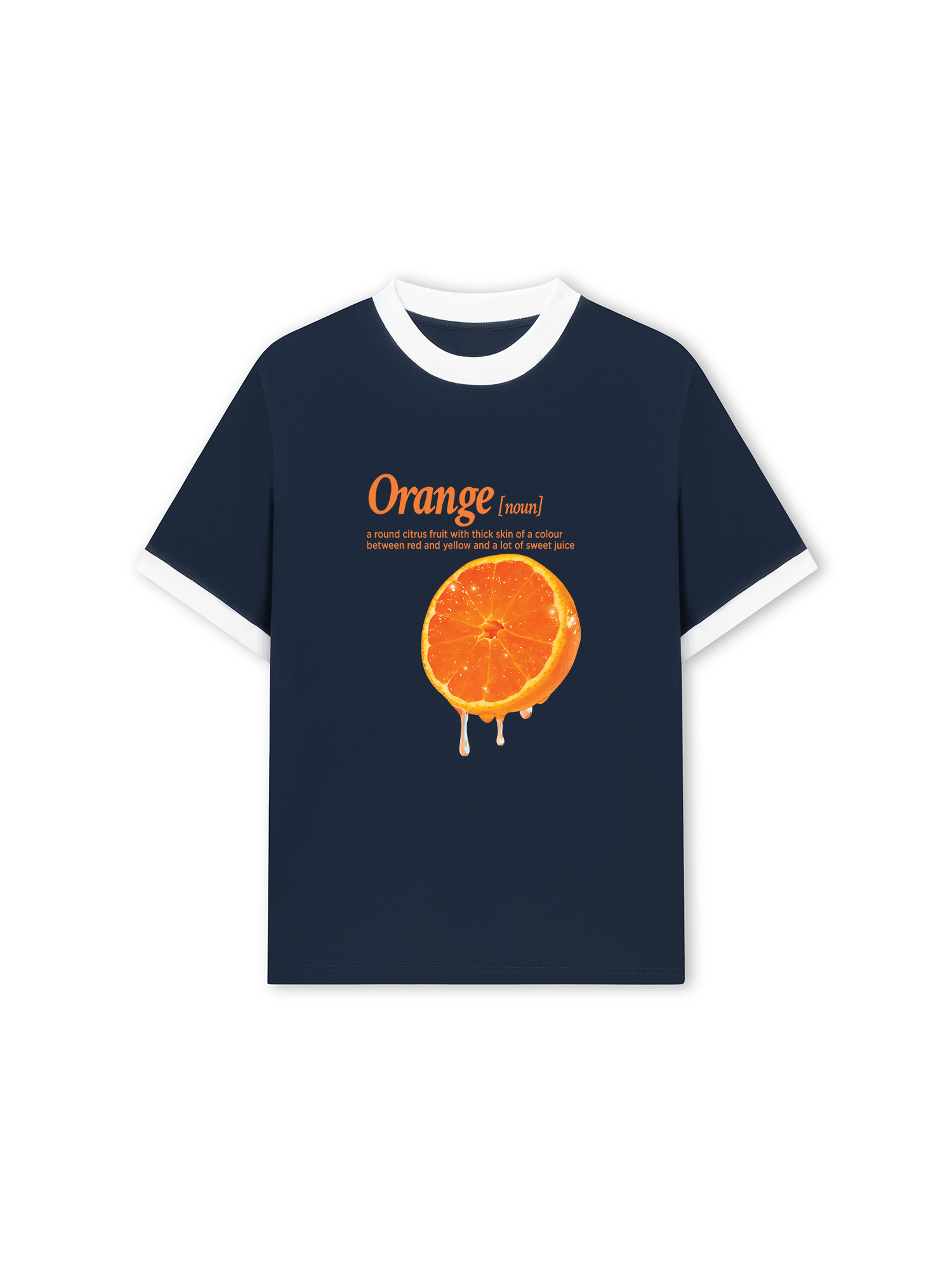 Áo Thun Ringer Relaxed Fit Tropical Orange