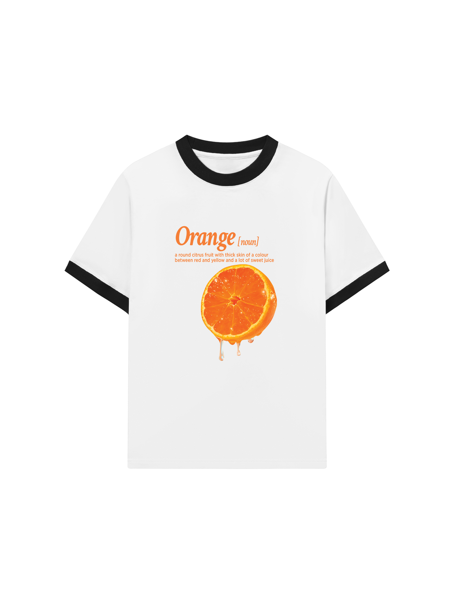 Áo Thun Ringer Relaxed Fit Tropical Orange