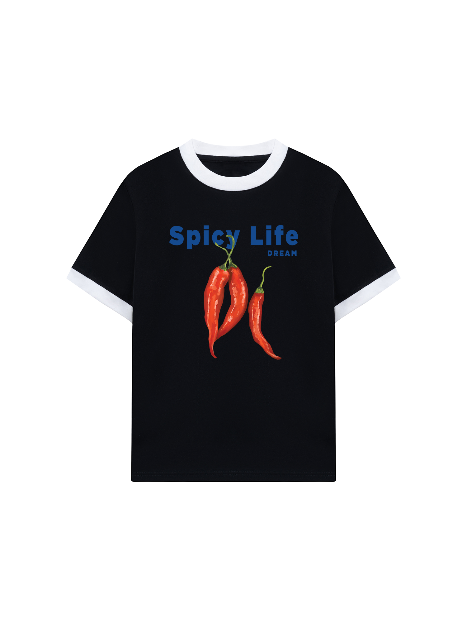 Áo Thun Ringer Relaxed Fit Tropical Spicy Life