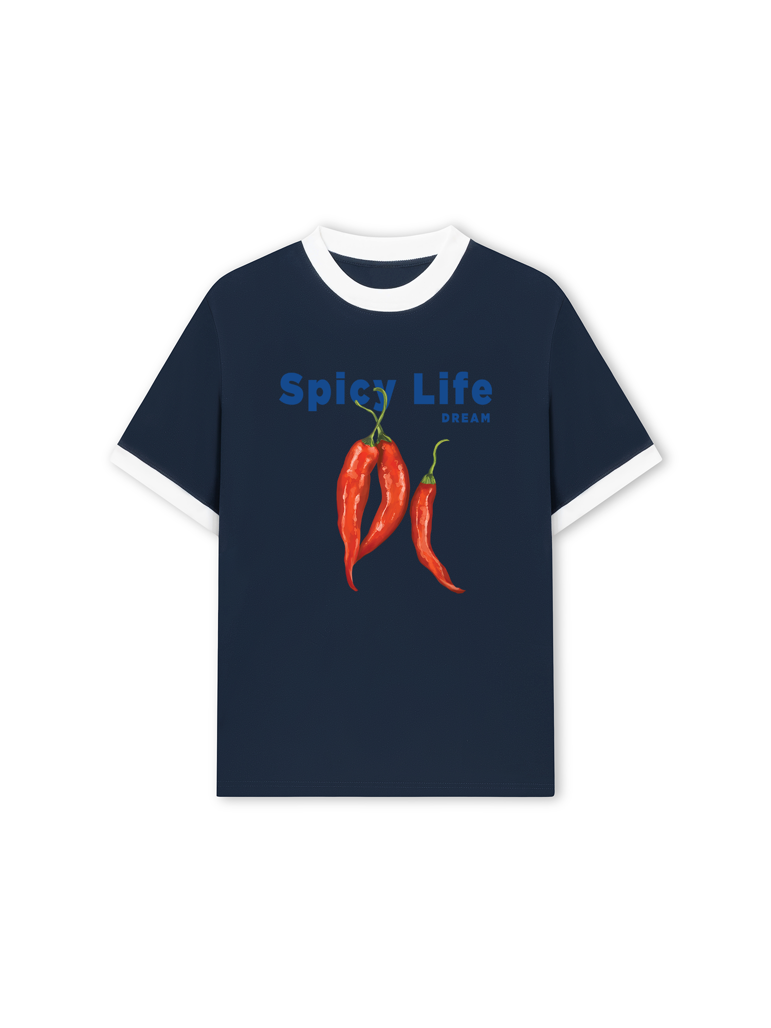 Áo Thun Ringer Relaxed Fit Tropical Spicy Life