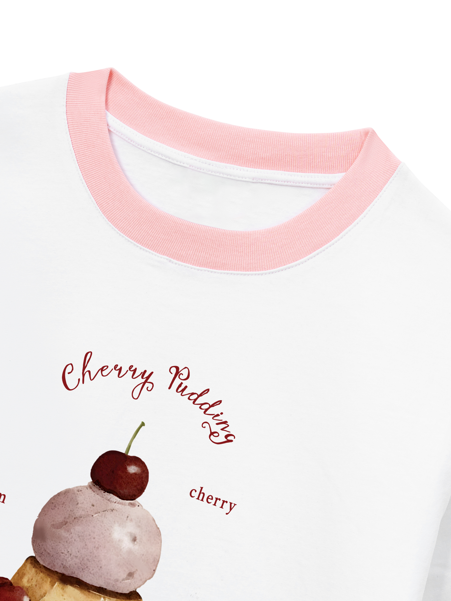 Áo Thun Ringer Relaxed Fit Tropical Cherry Pudding