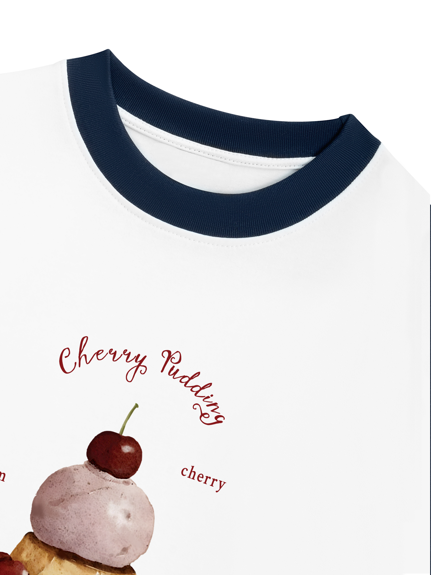 Áo Thun Ringer Relaxed Fit Tropical Cherry Pudding