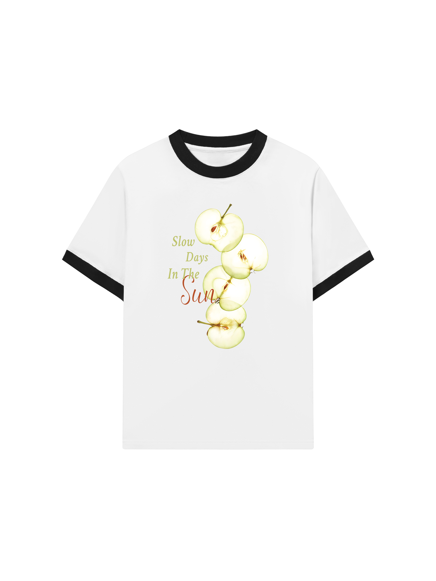 Áo Thun Ringer Relaxed Fit Tropical Slow Days In The Sun
