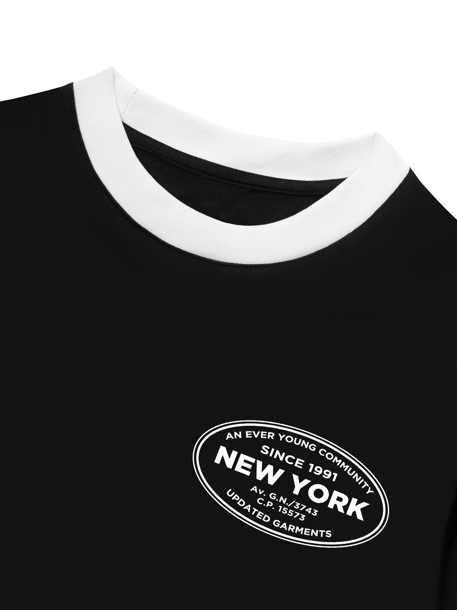 Áo Thun Ringer Relaxed Fit City An Ever Young Community New York