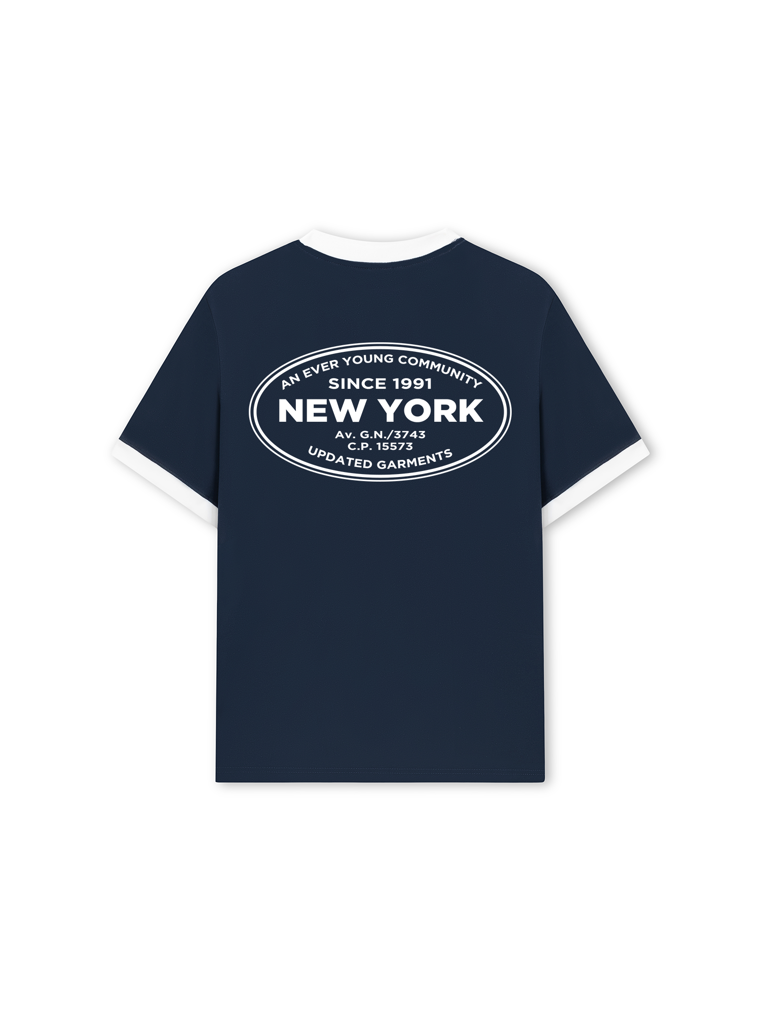 Áo Thun Ringer Relaxed Fit City An Ever Young Community New York