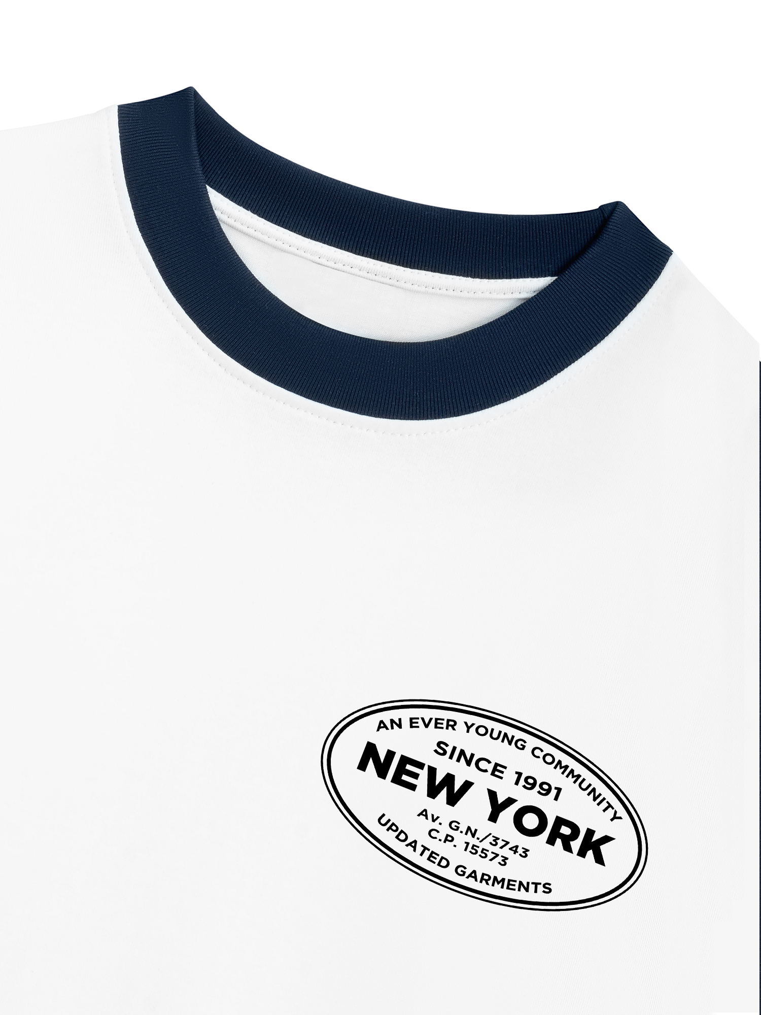Áo Thun Ringer Relaxed Fit City An Ever Young Community New York
