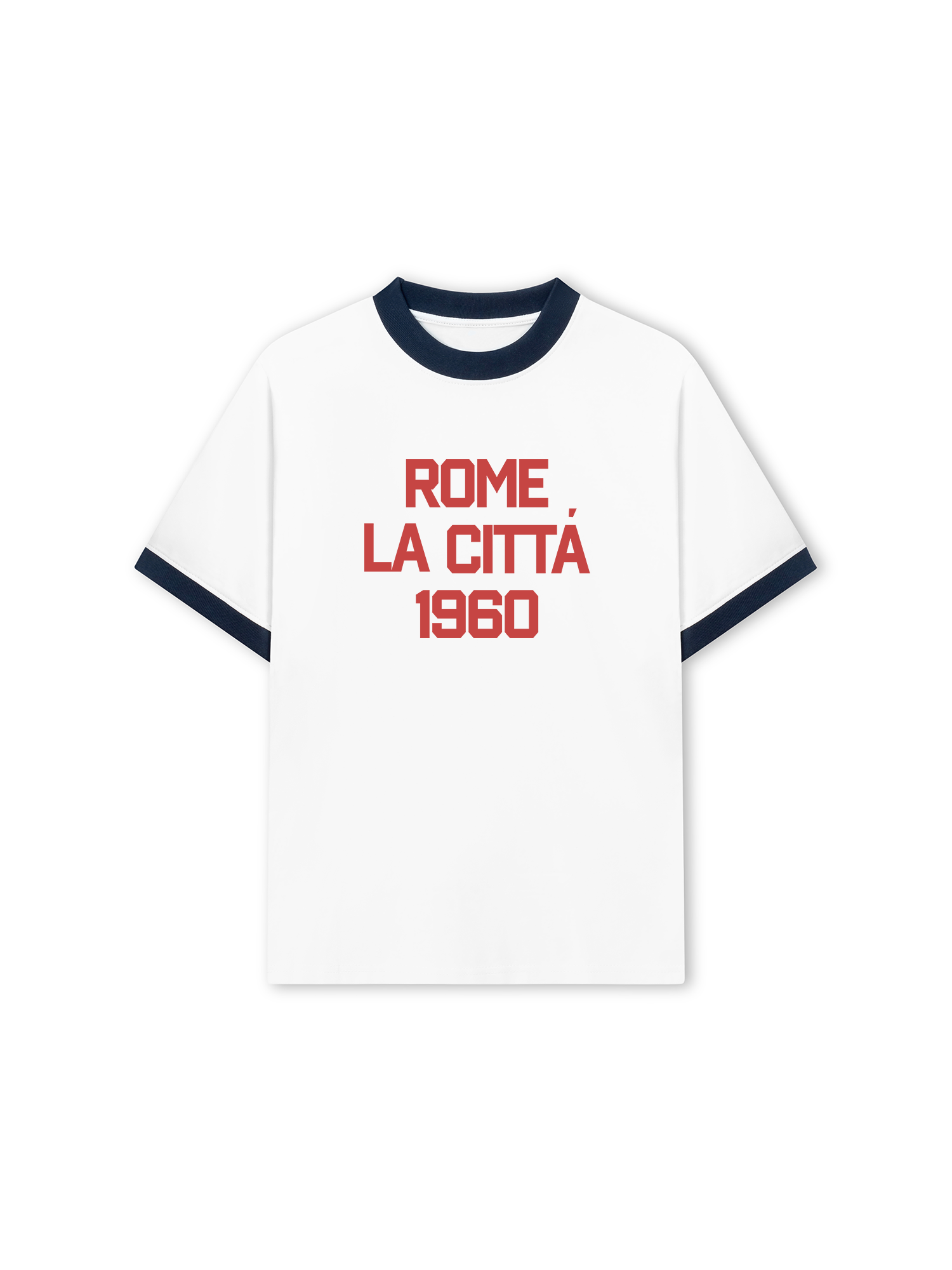Áo Thun Ringer Relaxed Fit City Rome La Citta